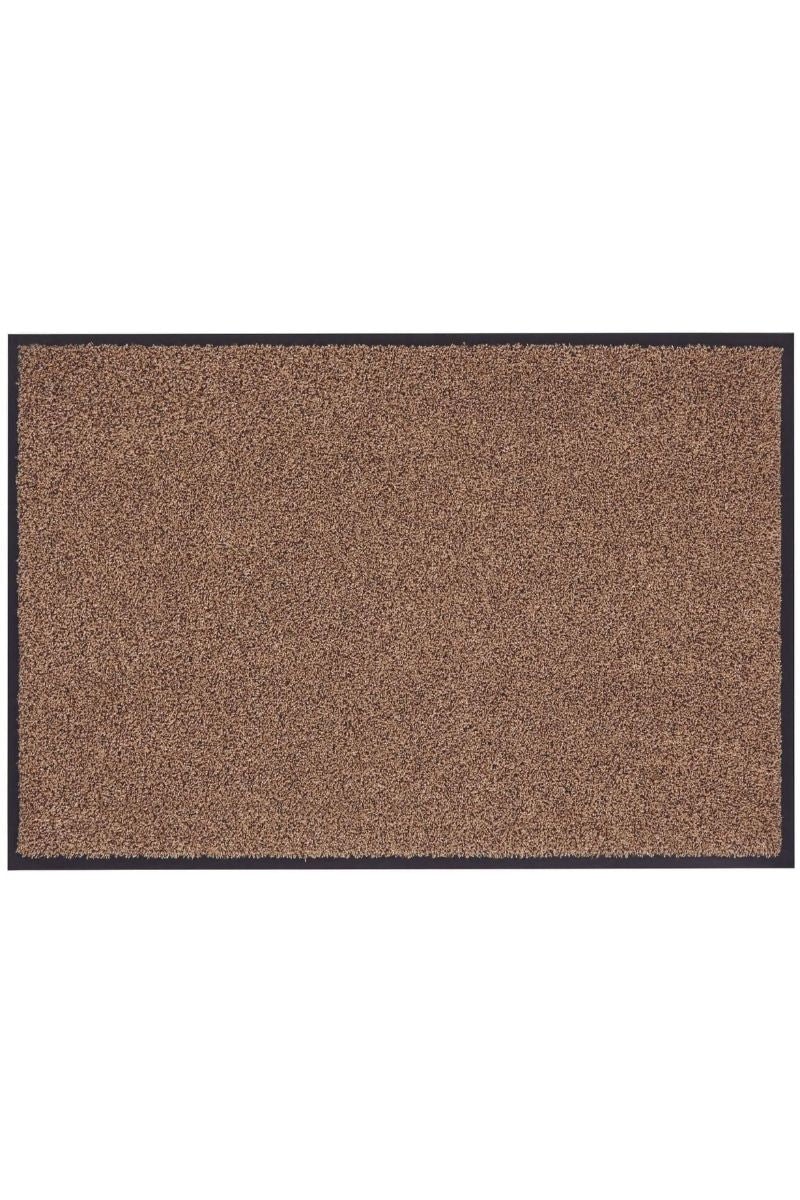 The Rugs Beige Washable Mat With Border | 133 - 40X60 Cm