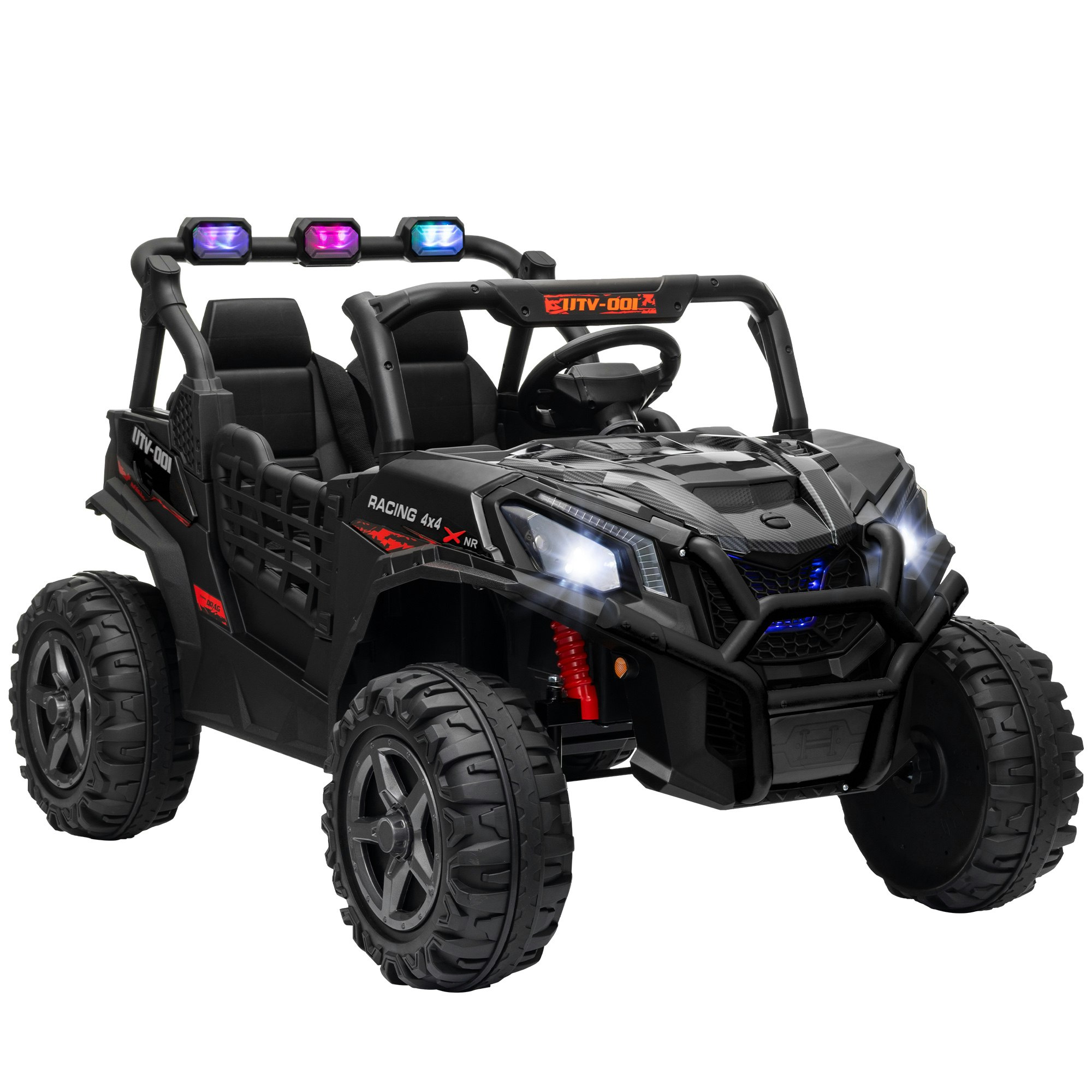 2 Seater Kids Electric Car with Remote Control Black - Image 3