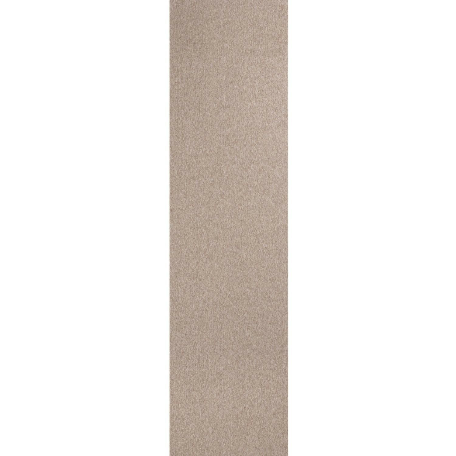 Rackhams Beige Flex Low Pile Solid Rug - 80X300 Cm