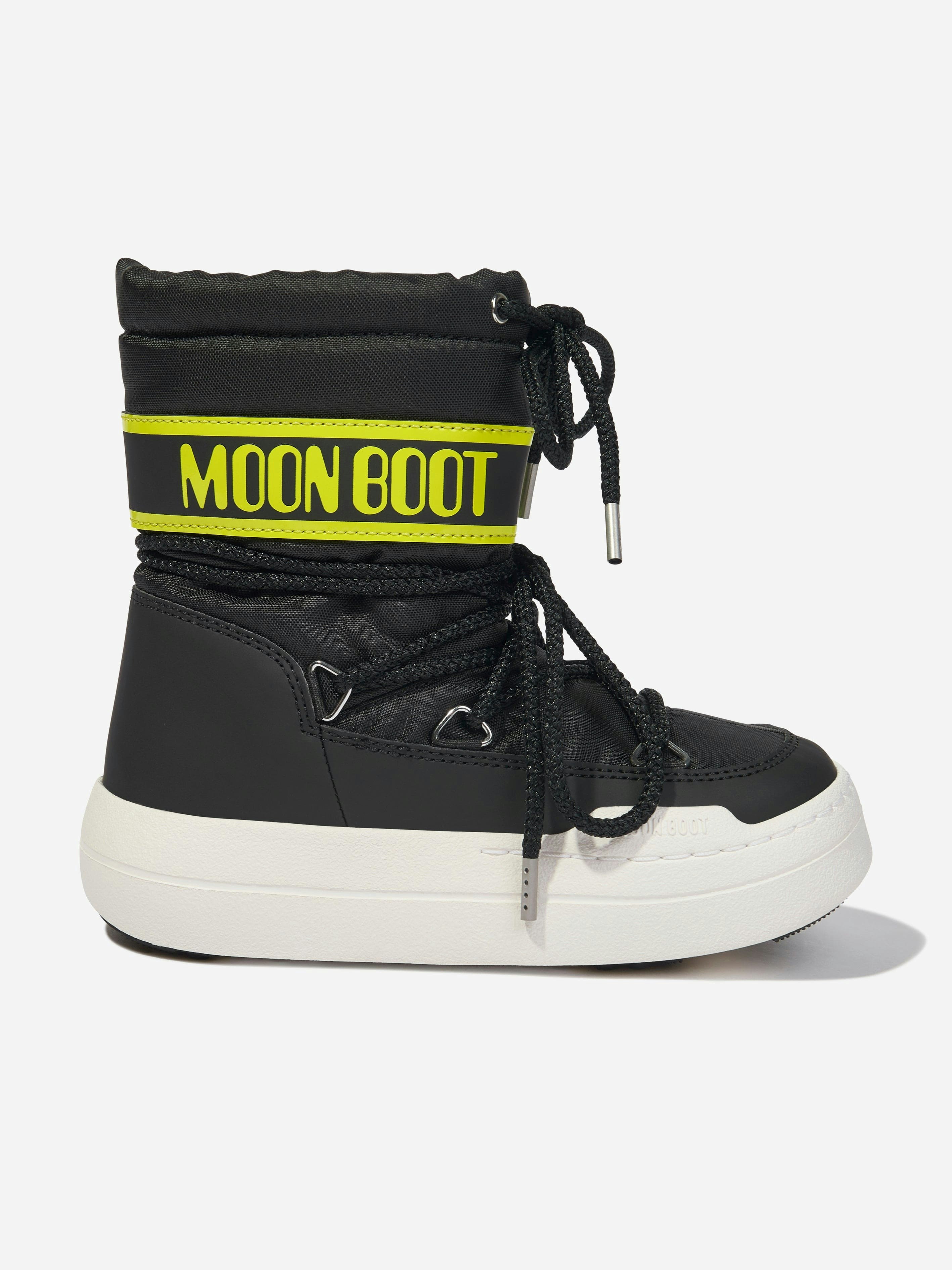 Moon Boot Boys Black Kids Jr Park Boots In - Eu 36 Uk 3