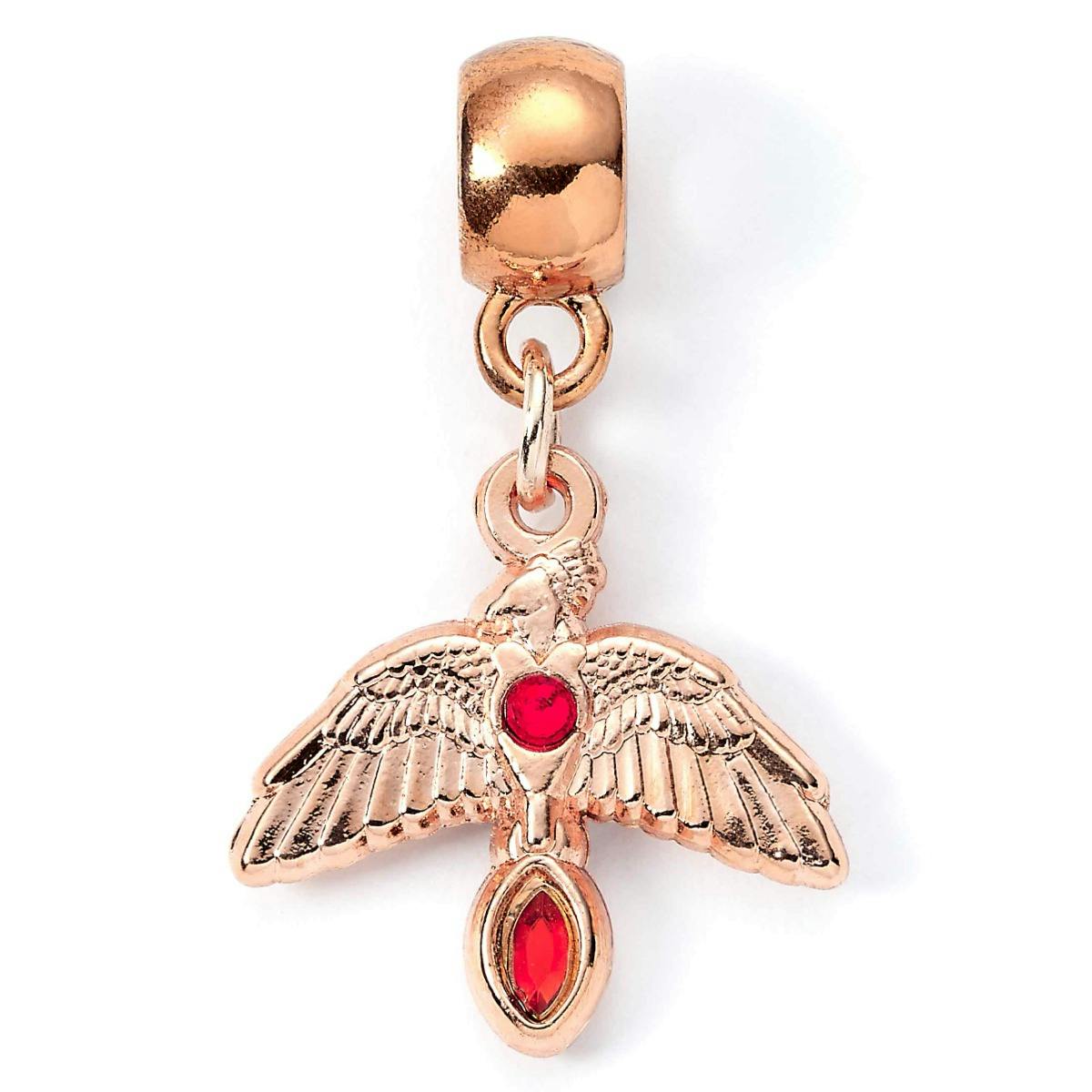 The Carat Shop Gold Harry Potter Fawkes Slider Charm Rose