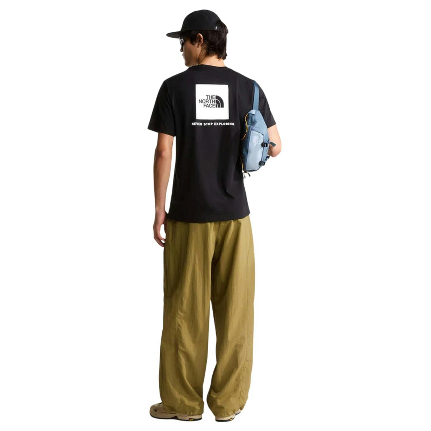 The North Face Men's Black/White Never Stop Exploring Regular T-Shirt - Xxl - 100% Cotton