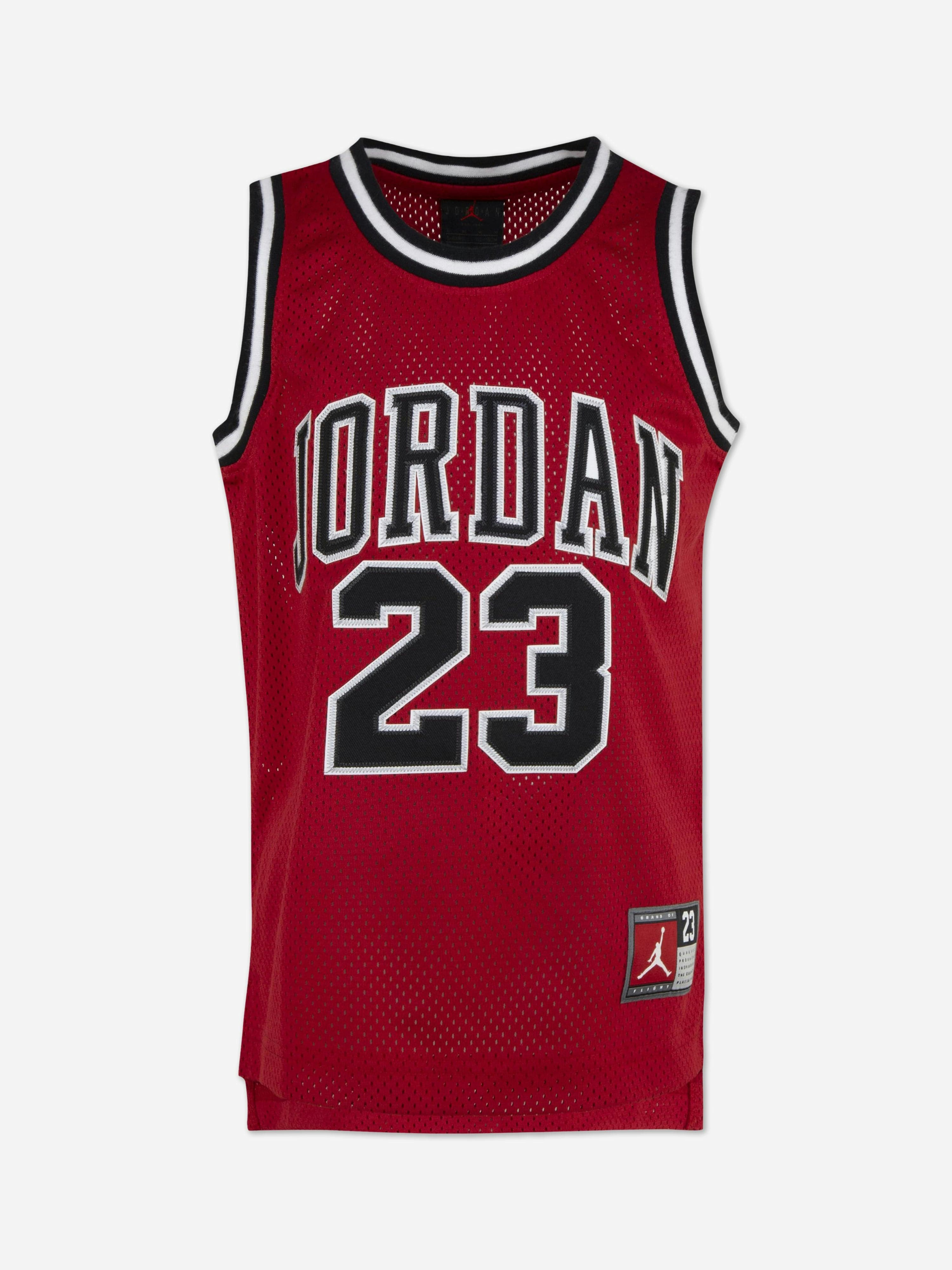 Jordan Boys Red 23 Jersey Sleeveless Top In - 13 - 15 Yrs