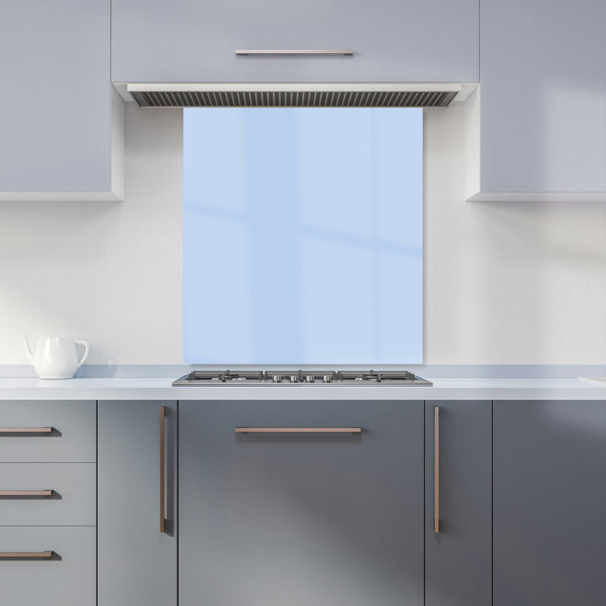 Warren Reed Blue - Designer Pale Cornflour Kitchen Splashback - W700mm X H650mm
