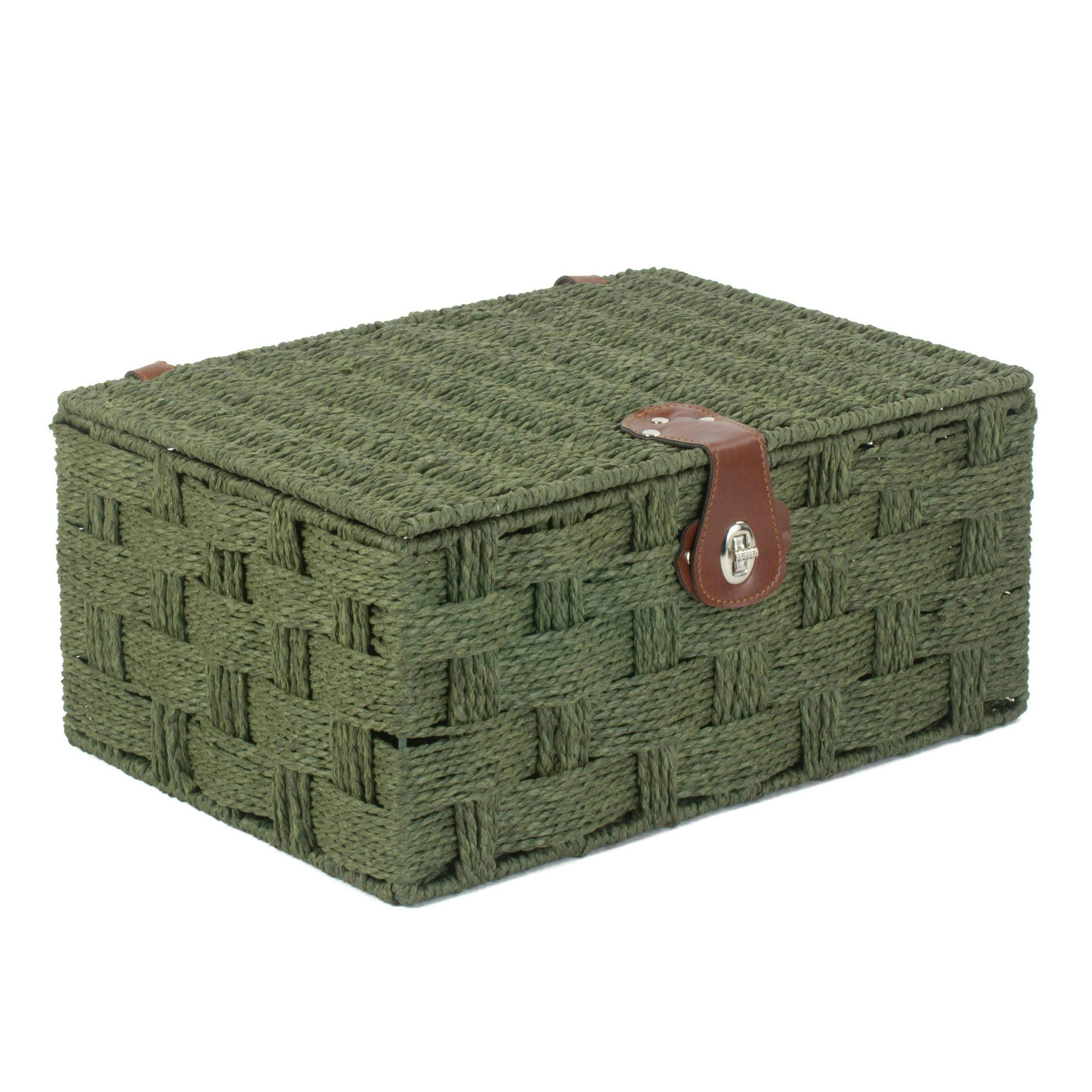 Rackhams Green Twisted Paper Storage Basket - Large