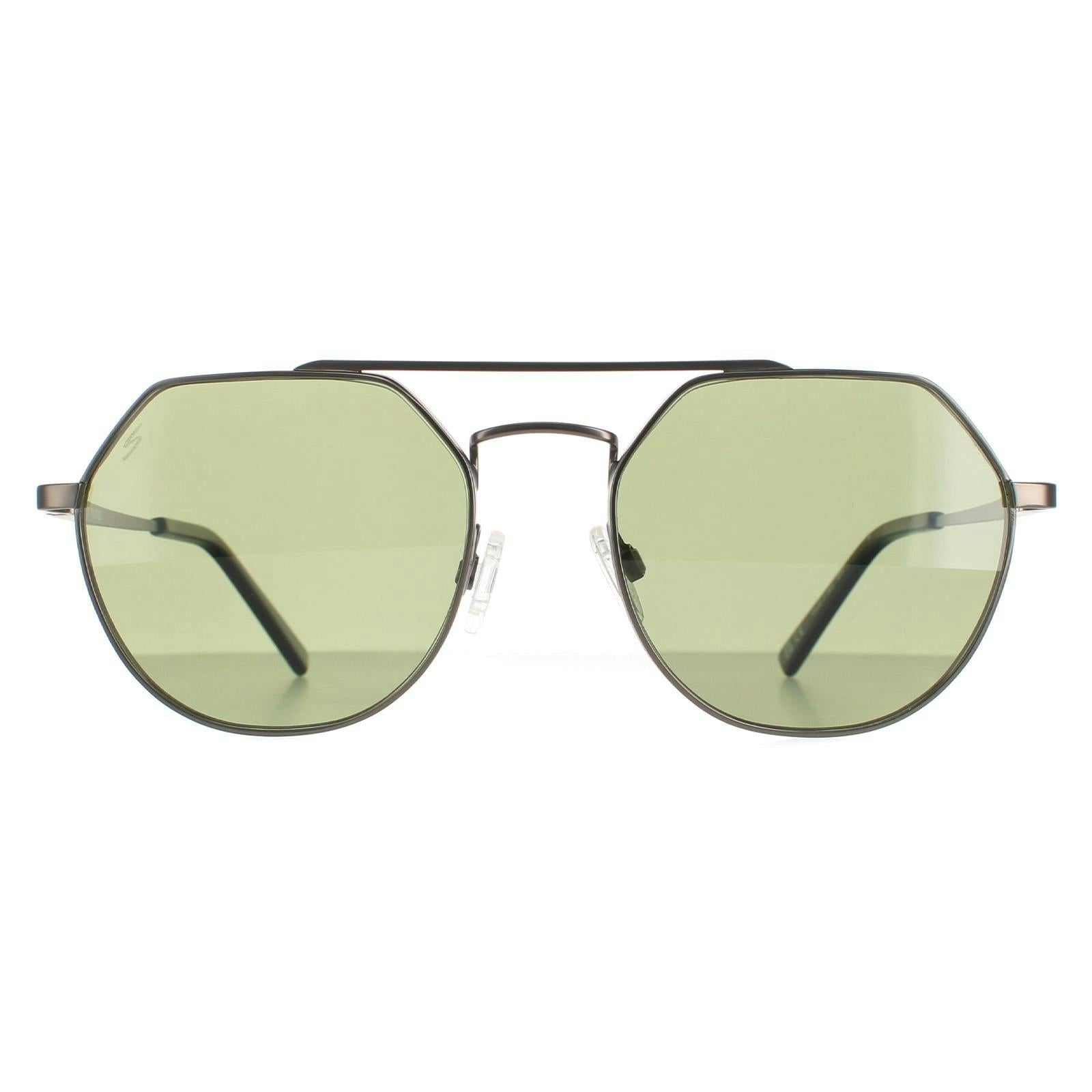 Serengeti Green Sunglasses Shelby Ss533005 Matte Gunmetal Saturn Polarized 555Nm