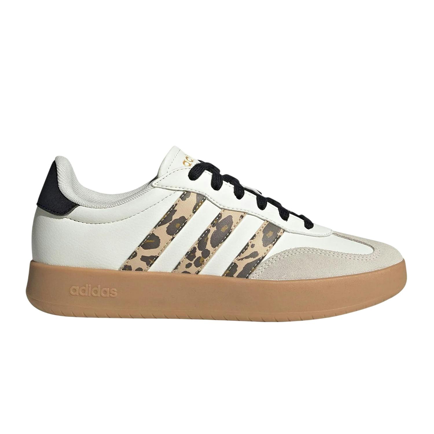 Adidas Women's White 3 Stripes Synthetic Trainers - /Leopard - 5.5 Uk - /Leopard - 100% Mixed