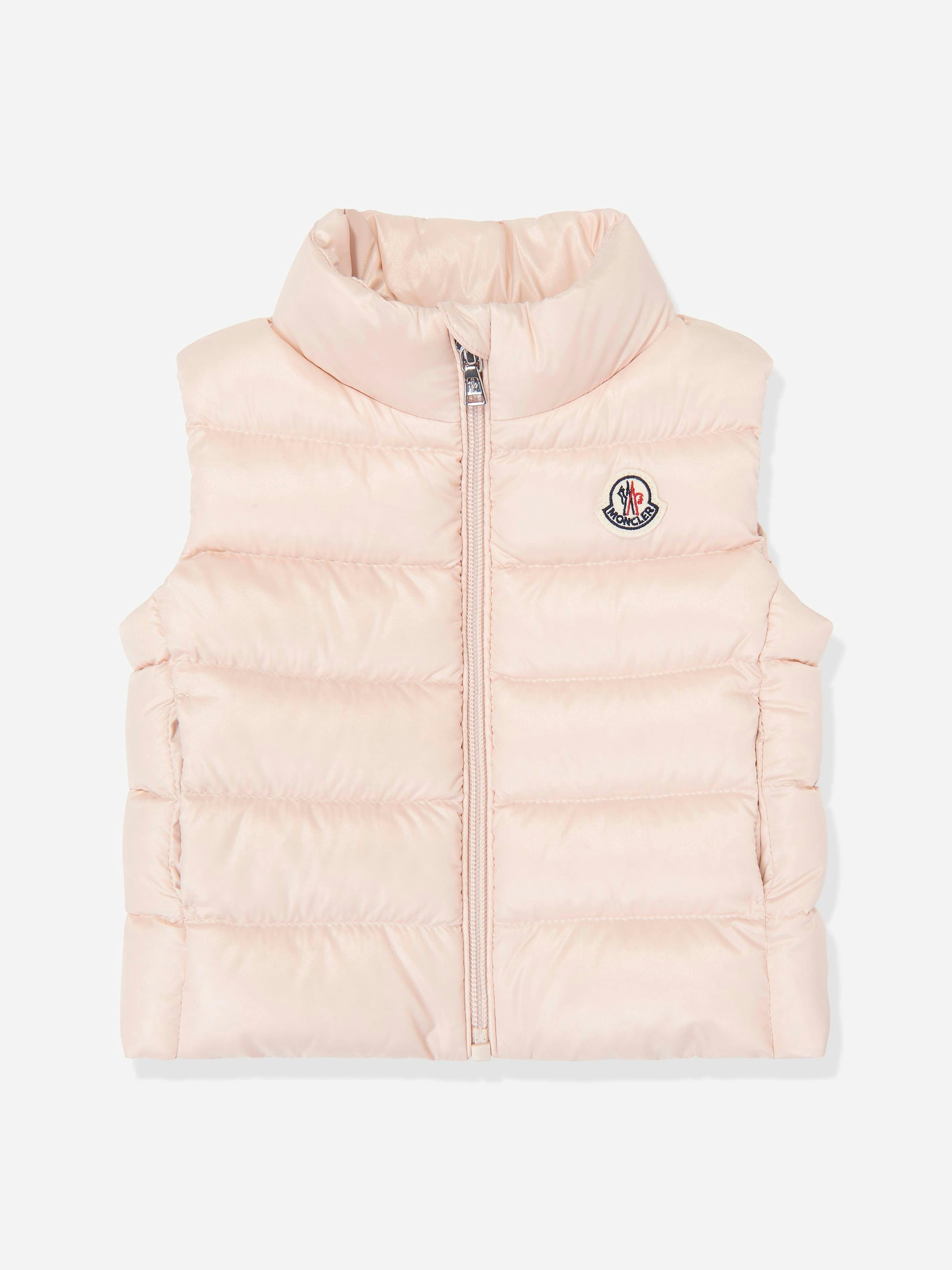Moncler Enfant Women's Pink Baby Girls Down Padded Ghany Gilet In - 18 - 24 Mths