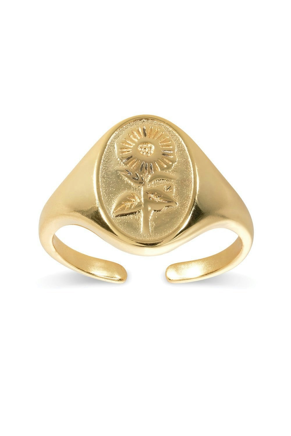 Elk & Bloom Gold 14K Sunflower Ring - Yes Please