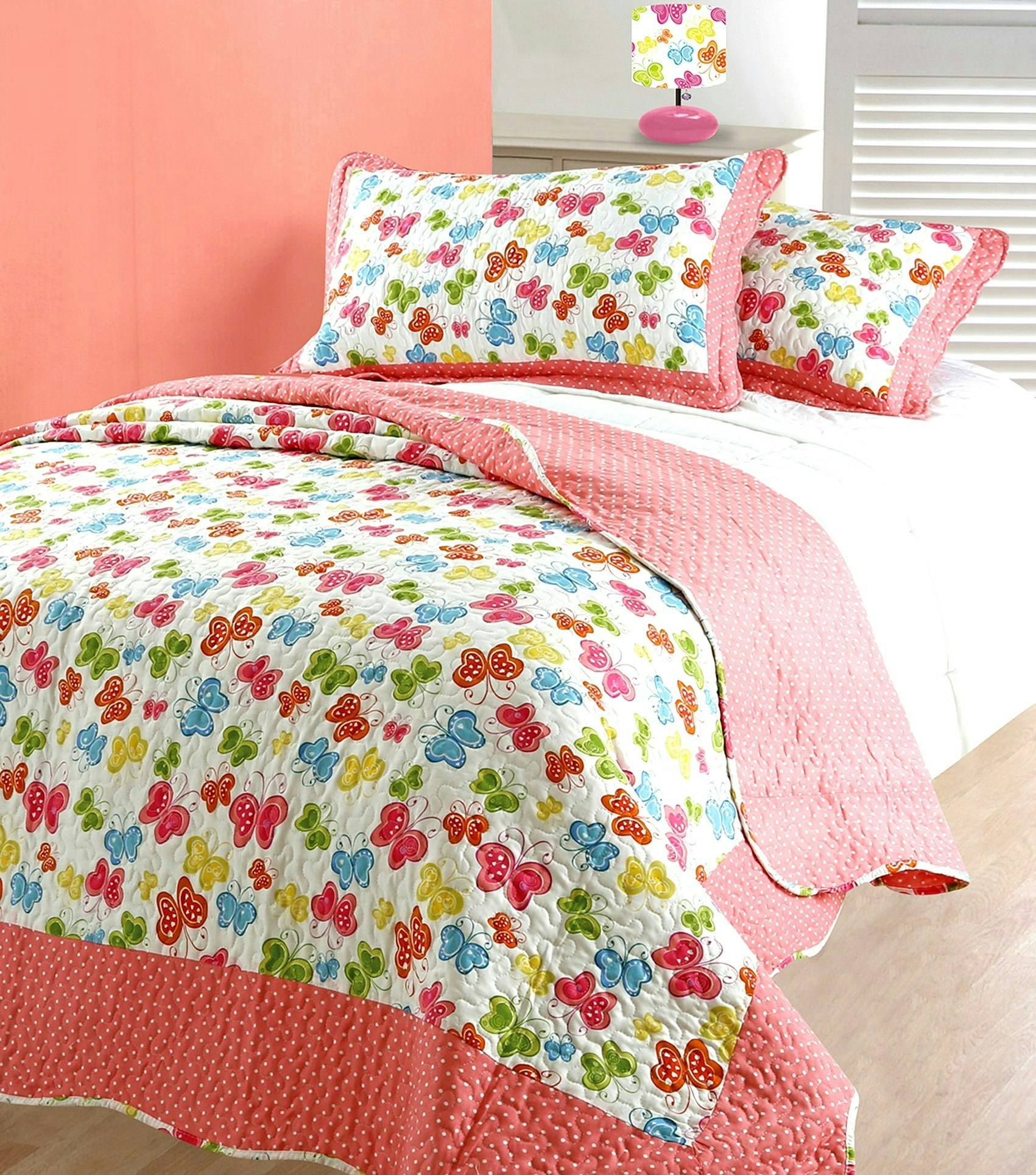 Rackhams Boutique Cotton Blend Quilted Bedspread Set - Multi - Single