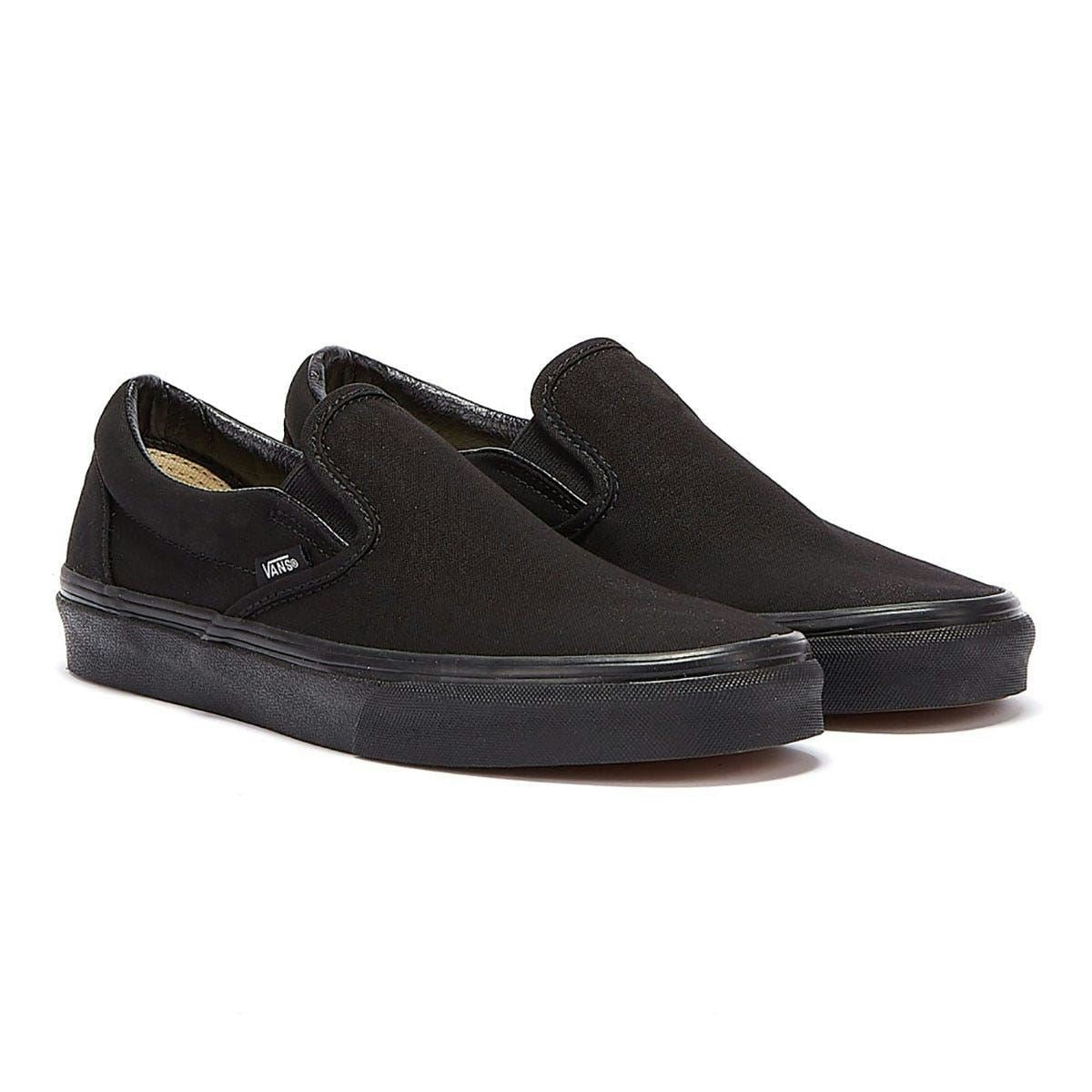 Vans Women's Black Classic Slip On Canvas Trainers - Uk 7 / Eu 40.5 / Us 7.5
