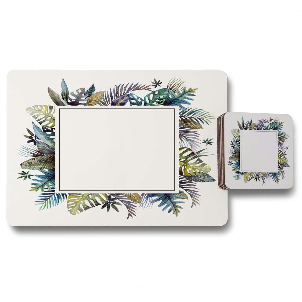 Rackhams Square Tropical Border (Placemat & Coaster Set) Size 12