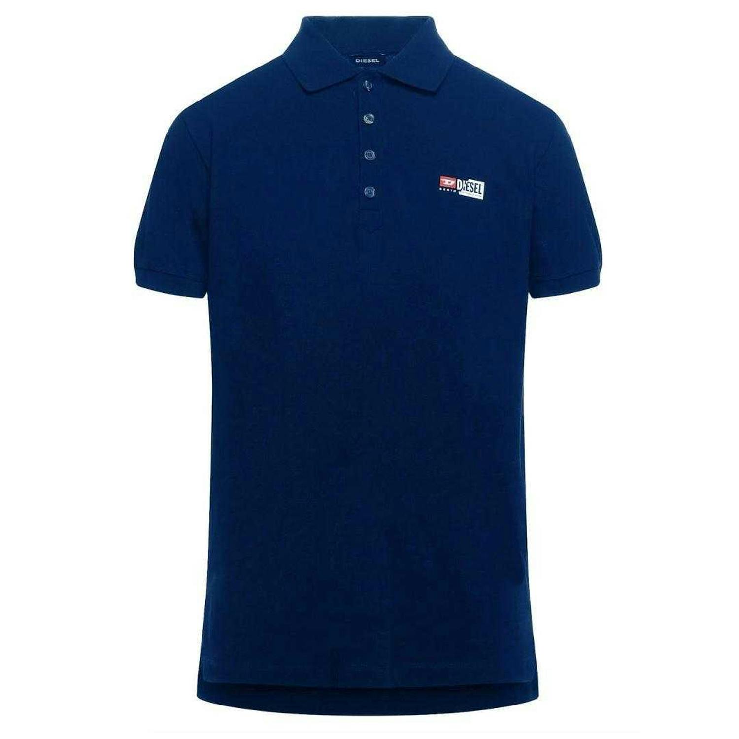 Diesel Unisex Adult Small Logo Polo Shirt - Navy - M - Navy