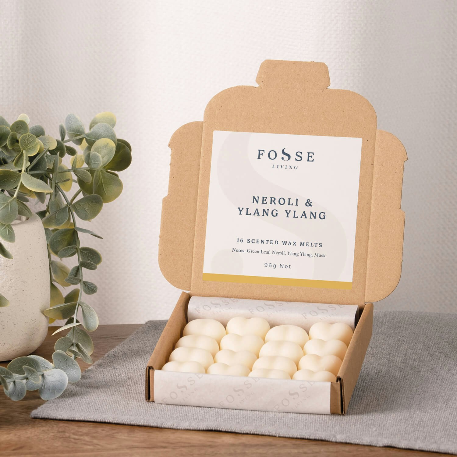 Fosse Living Green Neroli & Ylang Ylang Wax Melts - 16 Pack