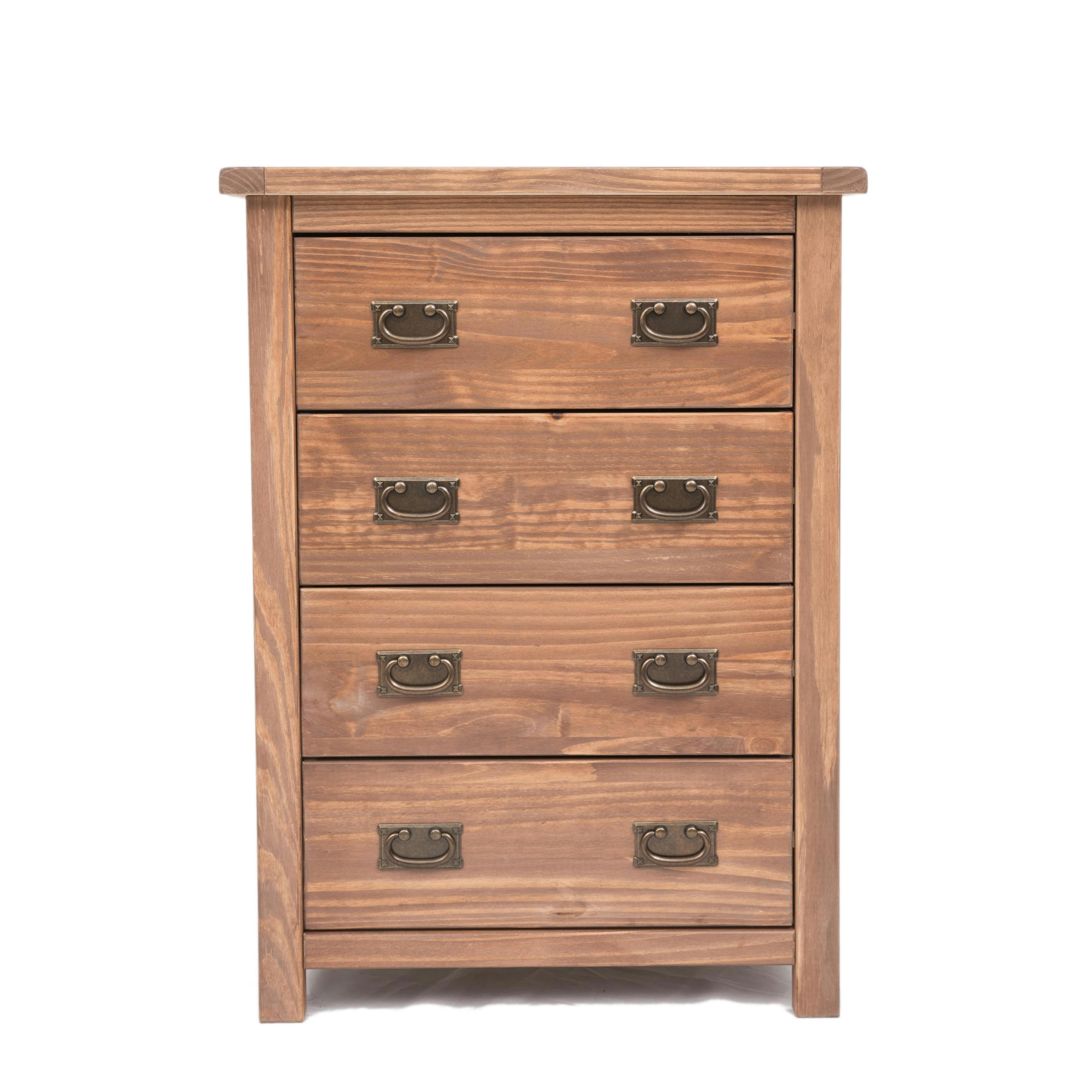 Cabinet Bits Brown Padua 4 Drawer Chest Of Drawers Bras Drop Handle