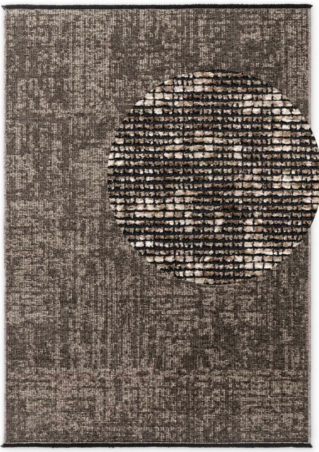 Rackhams Beige Brilliance Short Pile Prisma Rug - 160X230 Cm