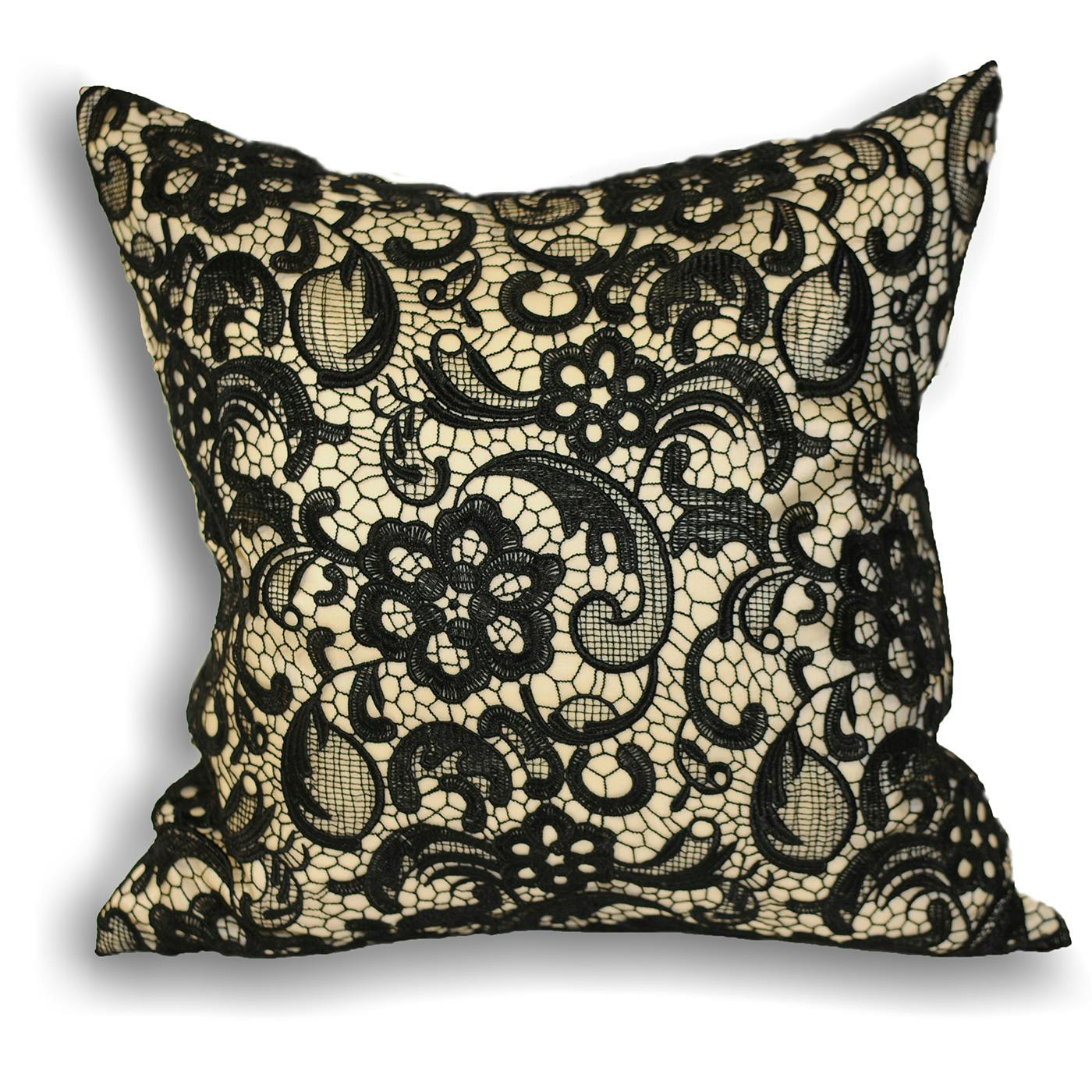 Riva Home Cream Macrame Cushion Cover - 30X50cm - 100% Polyester