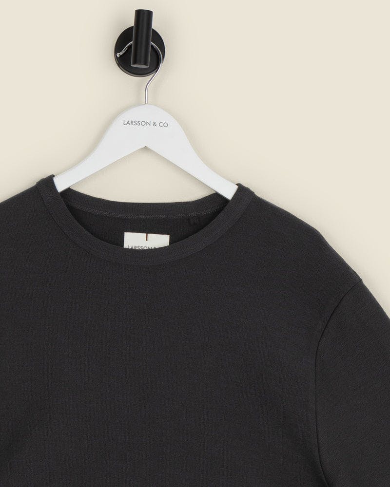 Larsson & Co Leif - Slub Textured T-Shirt - Slate - L