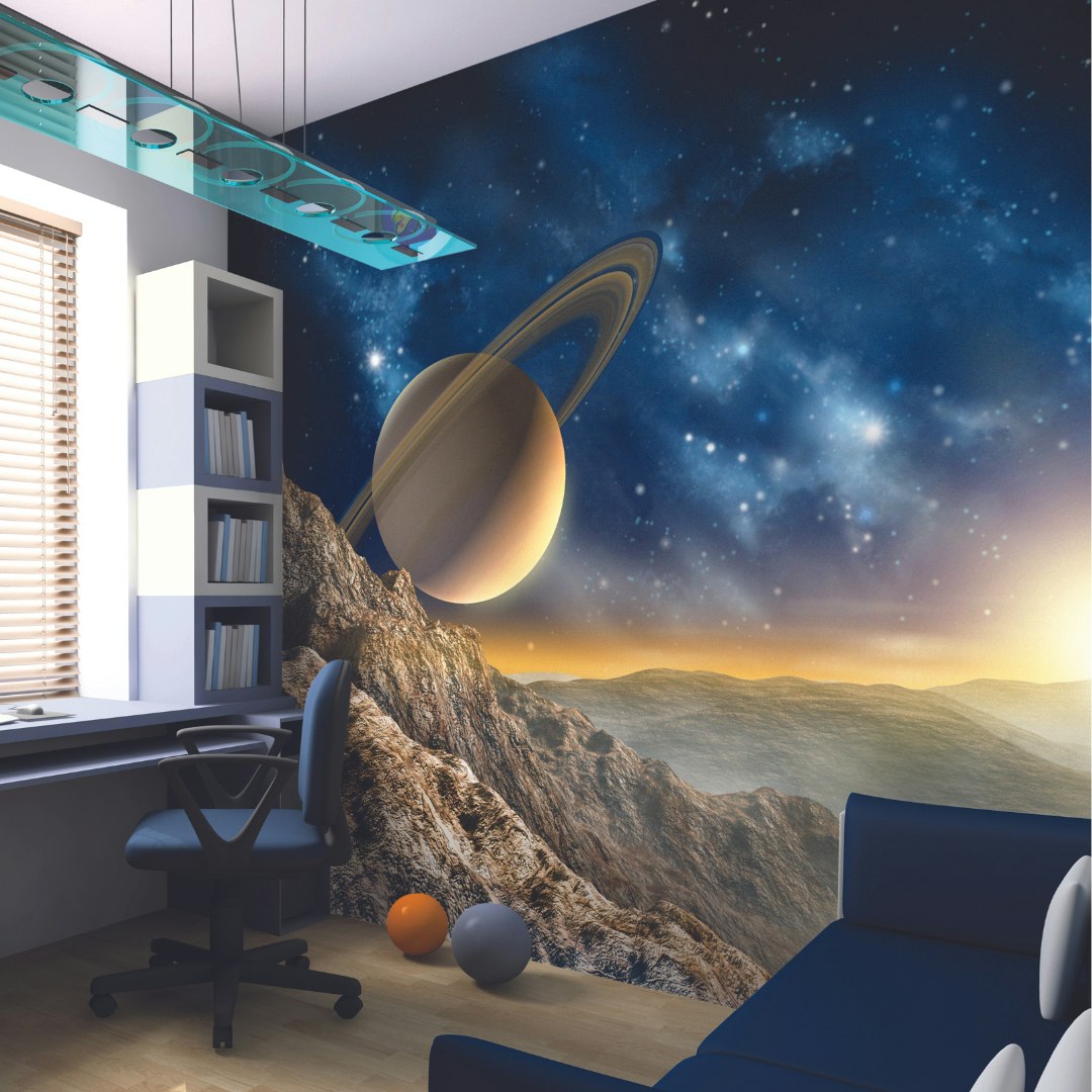 Origin Murals Galaxy Wall Mural - Large - W350cm X H280cm