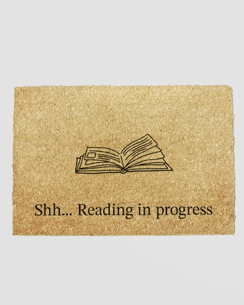 Rackhams Light Reading In Progress Doormat (60 X 40Cm)