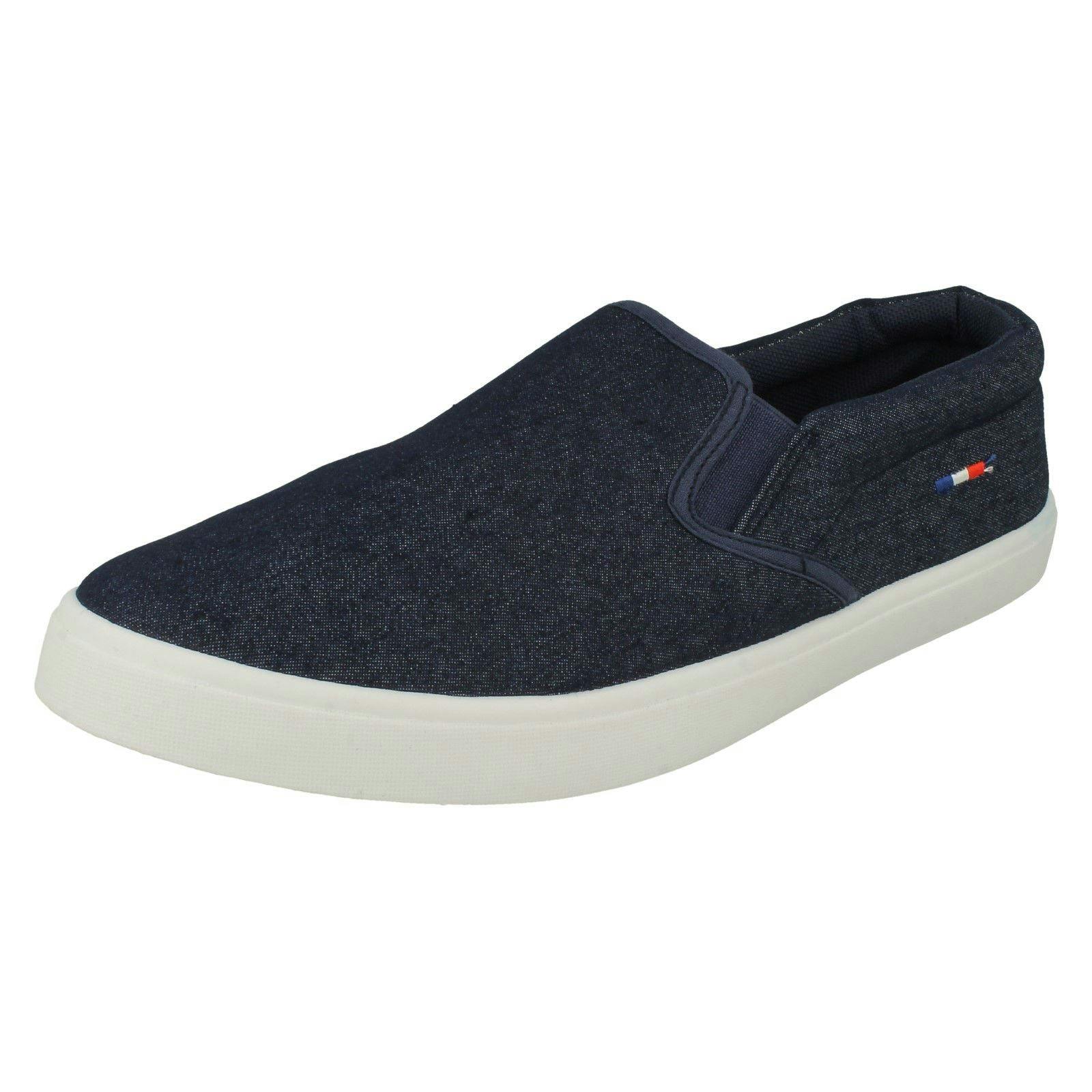 Reflex Men's Slip On Pumps A1128 - Navy - Uk 11