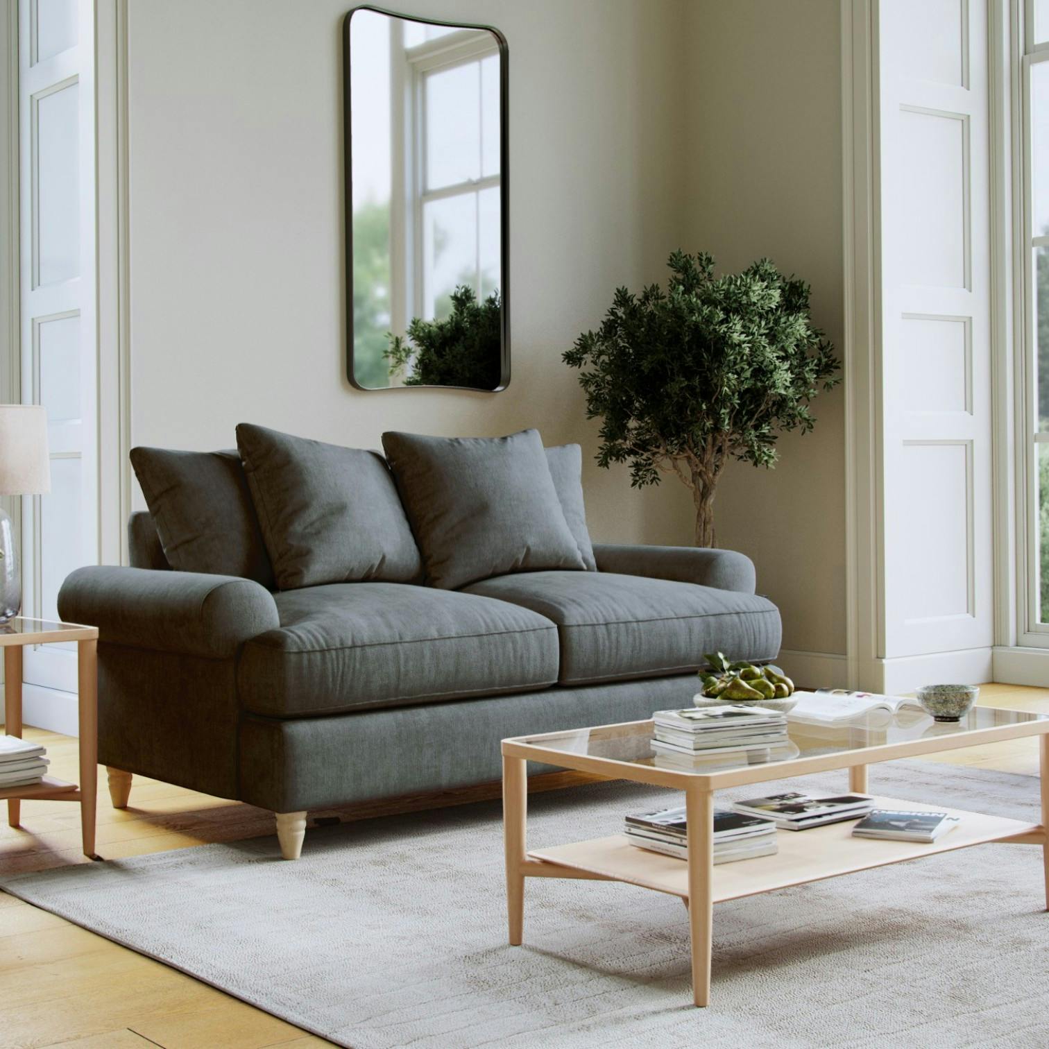 The Great Sofa Company Brentwood Medium Sofa - Slate