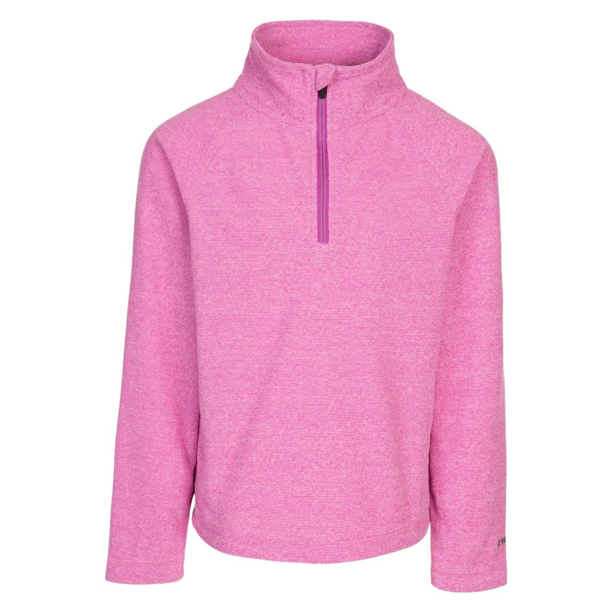 Trespass Girls Childrens Meadows Fleece - Plum - 7-8 Years - Plum - 100% Polyester