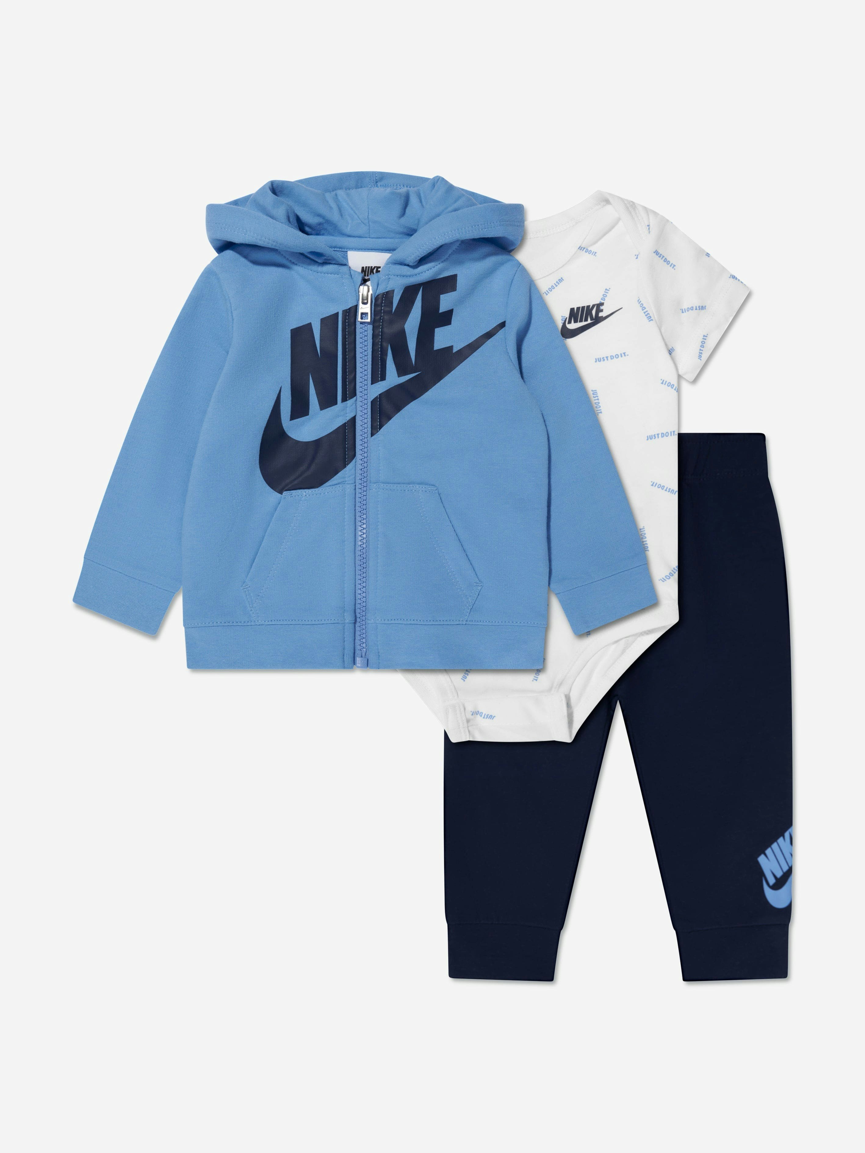 Nike Men's Blue Baby Boys Jdi Toss 3 Piece Set In Navy - 3 Mths