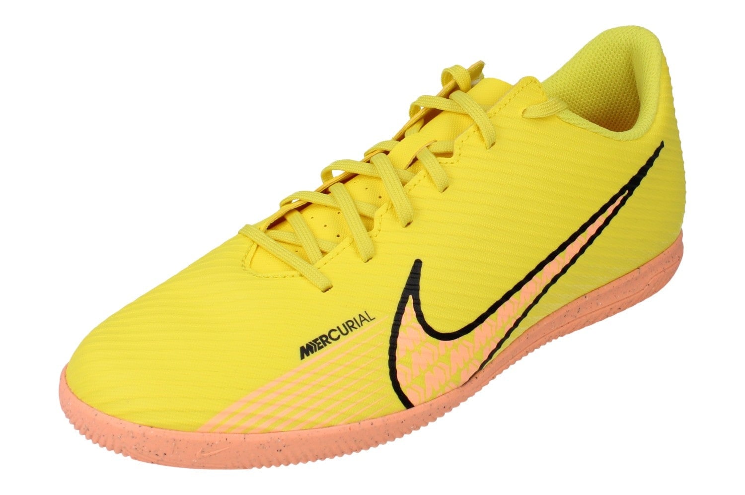 Nike Men's Yellow Vapor 15 Club Ic Football Boots Dj5969 780 - Uk 10.5 | Us 11.5 | Eu 45.5