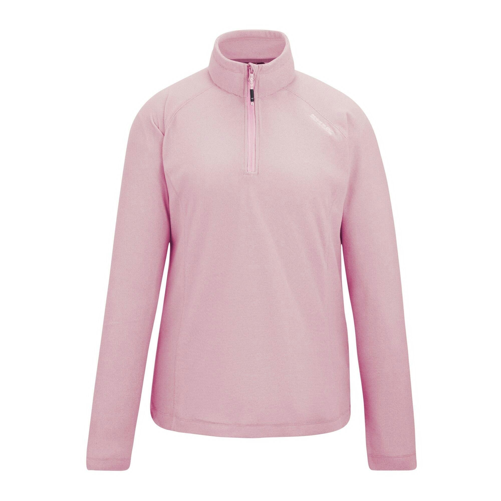 Regatta (18 Uk, Powder Lilac) Great Outdoors Womens/Ladies Montes Half Zip Fleece Top - Image 2
