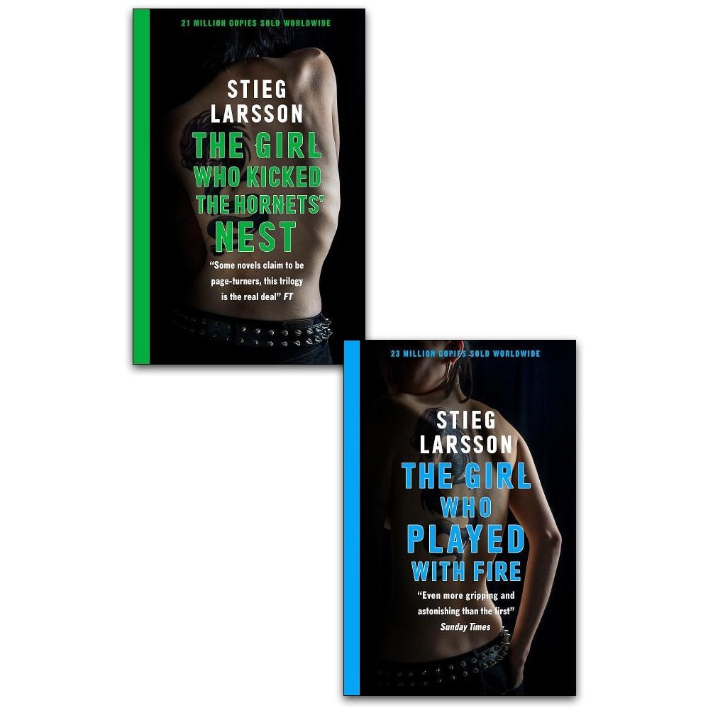 Quercus Girls Stieg Larsson Millennium Series Books Set The Who Kicked The Hornets Nest, The Who Played With Fire Size 2