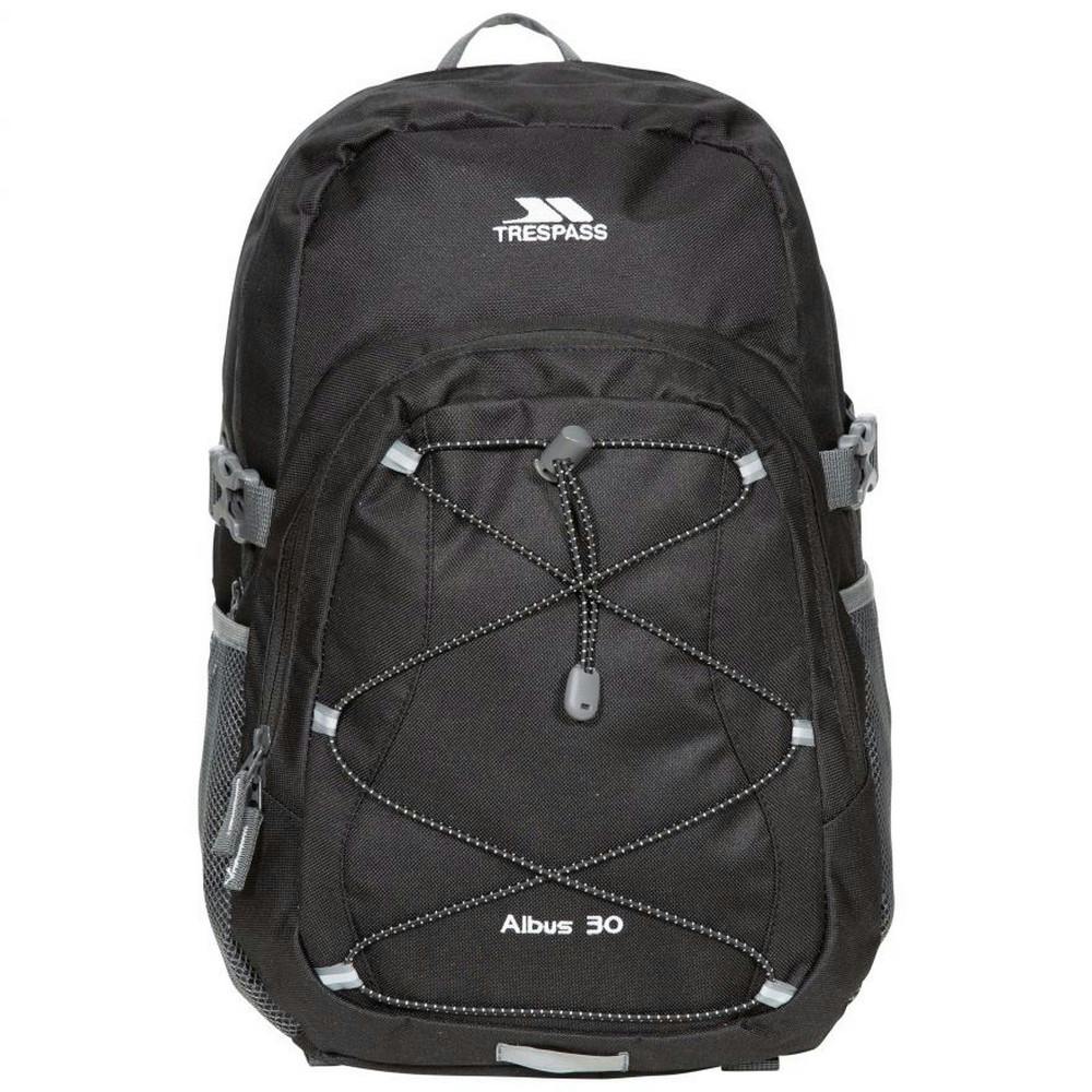 Trespass Black Albus 30 Litre Casual Rucksack/Backpack - One Size