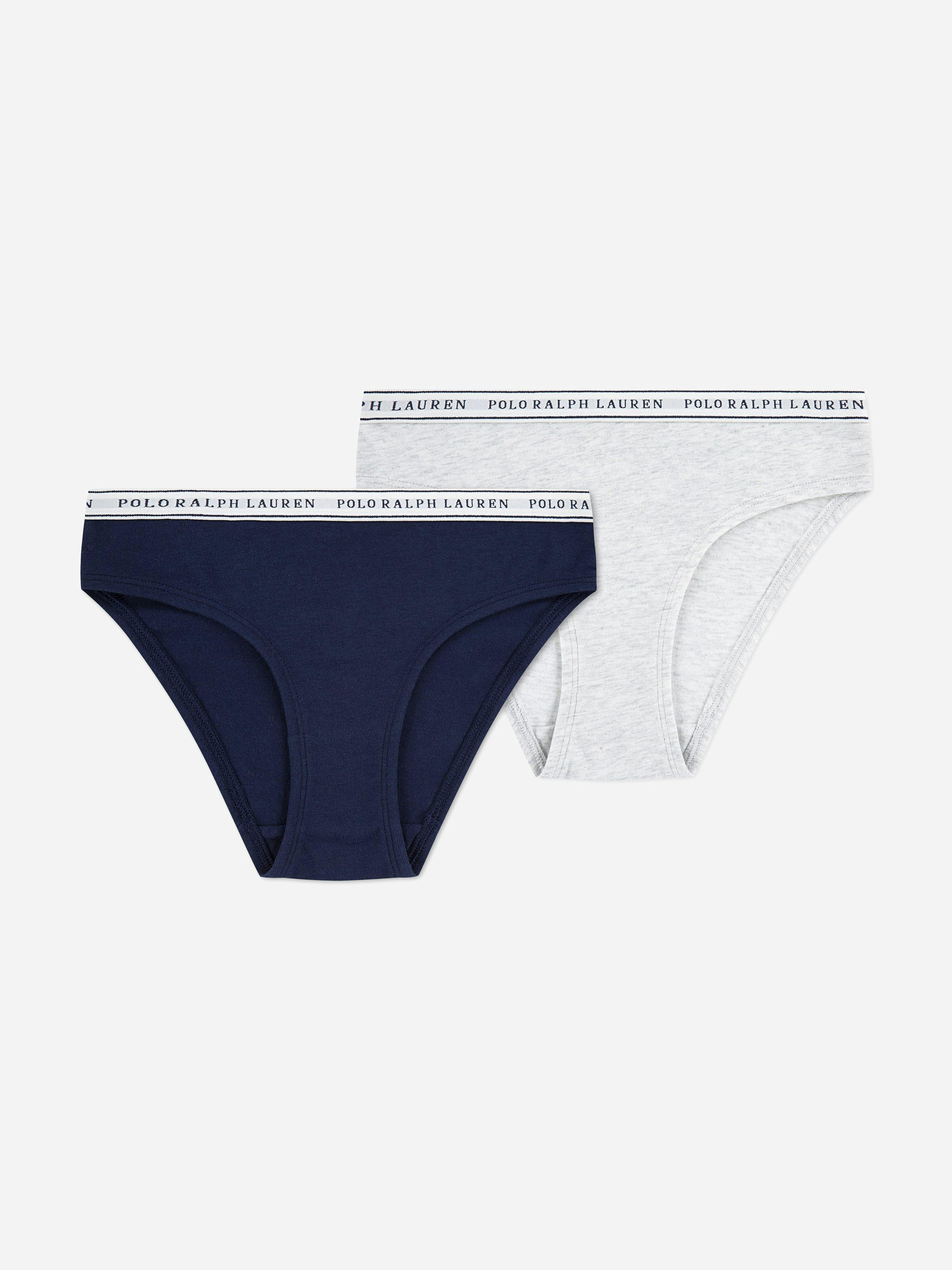 Ralph Lauren Kids Girls Ralph Lauren 2 Pack Printed Knickers Set In Navy - Navy - Xl 13 - 15 Yrs