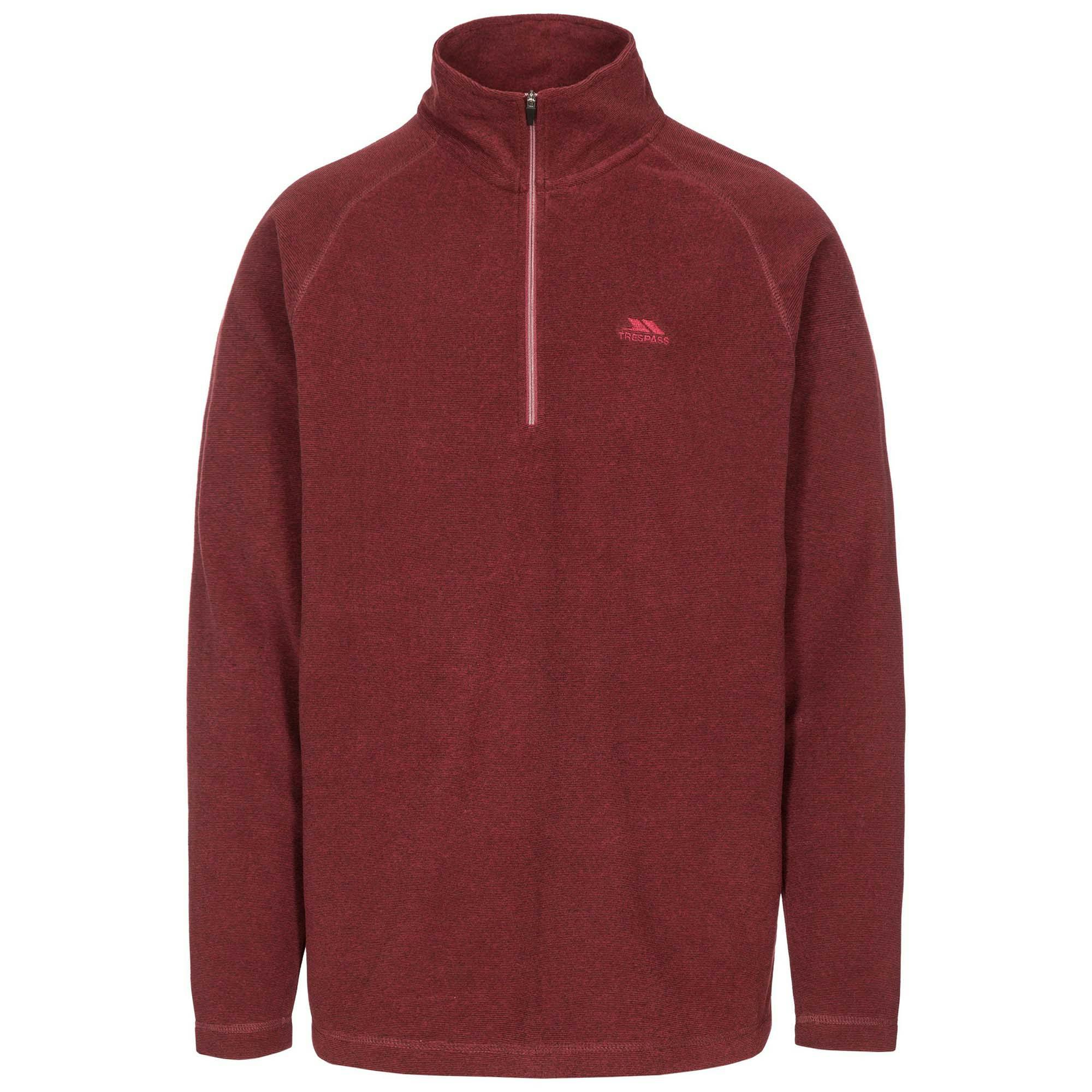 Trespass Men's Keynote Fleece Top - Prune - Xl - Prune - 100% Polyester