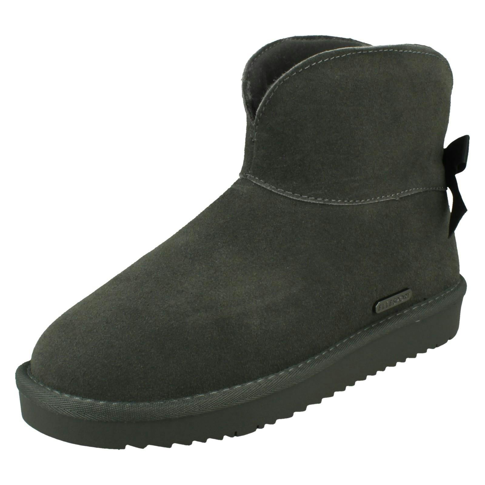 Elle Sport Women's Grey Ankle Boots F4481 - Uk 7