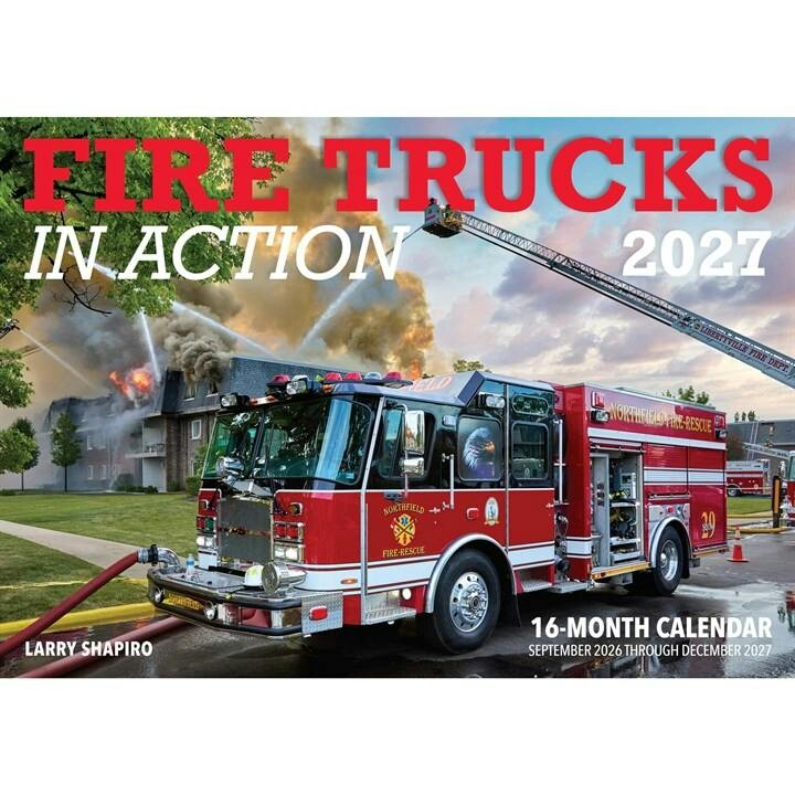 Fire Trucks In Action Deluxe Calendar 2027 - Image 7