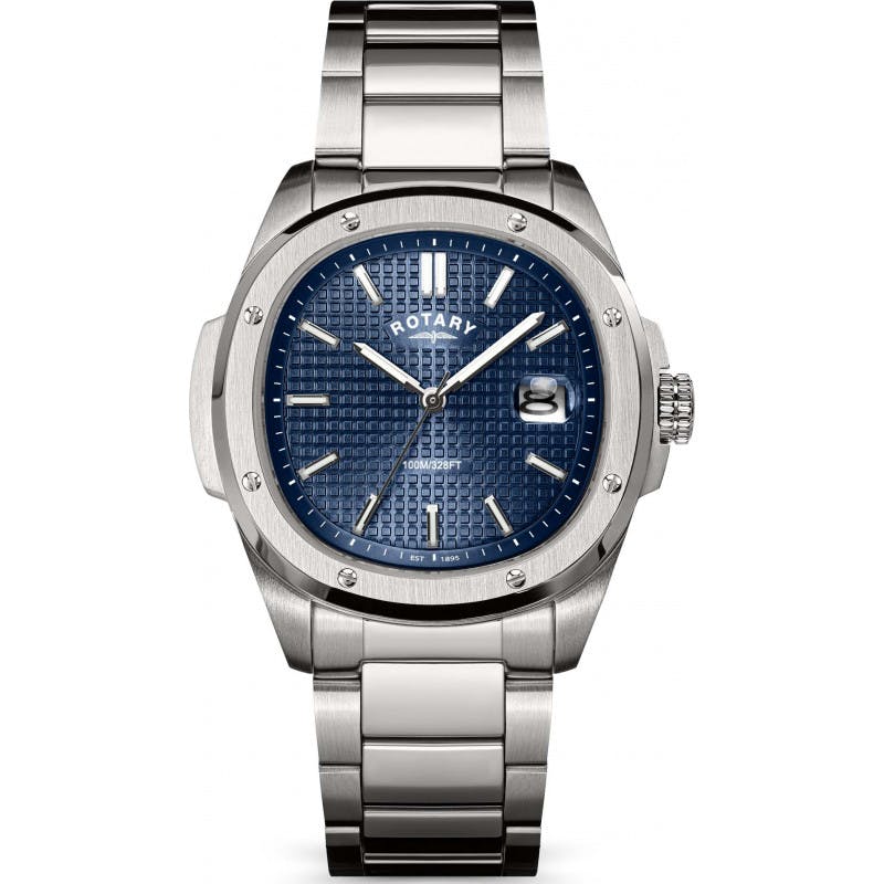 Rotary Men's Blue/Silver Apex 100 Watch Gb05575-05