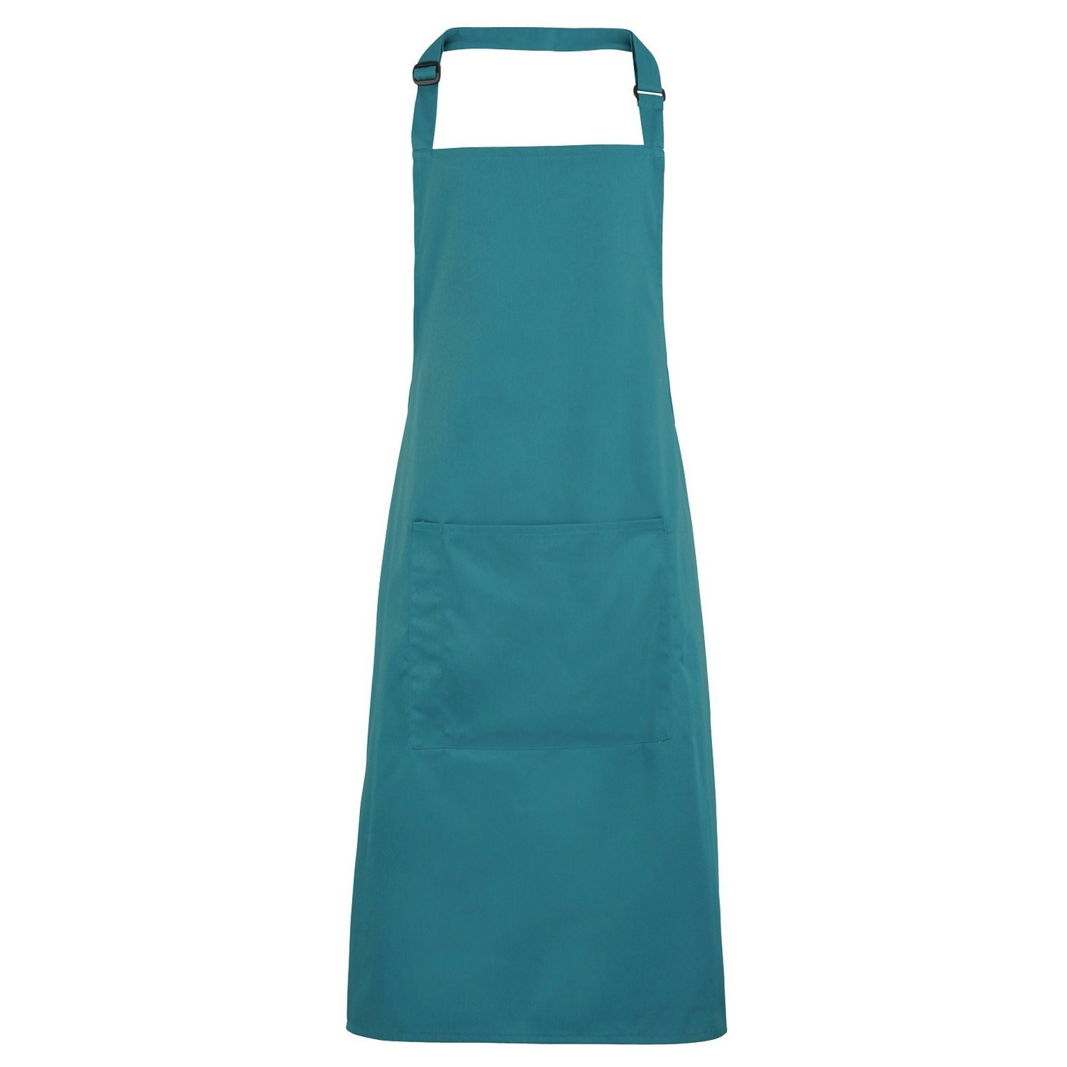 Premier (One Size, Teal) Ladies/Womens Colours Bip Apron With Pocket / Workwear (Pack Of 2) - Image 2