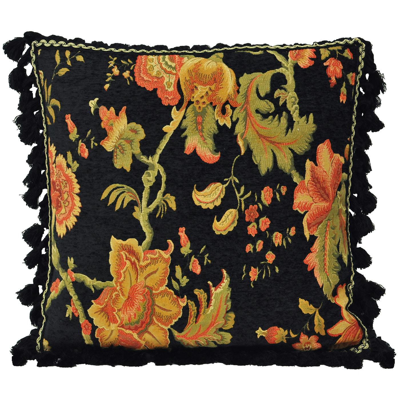 Riva Home Black Fairvale Cushion Cover - 55X55cm - 100% Polyester