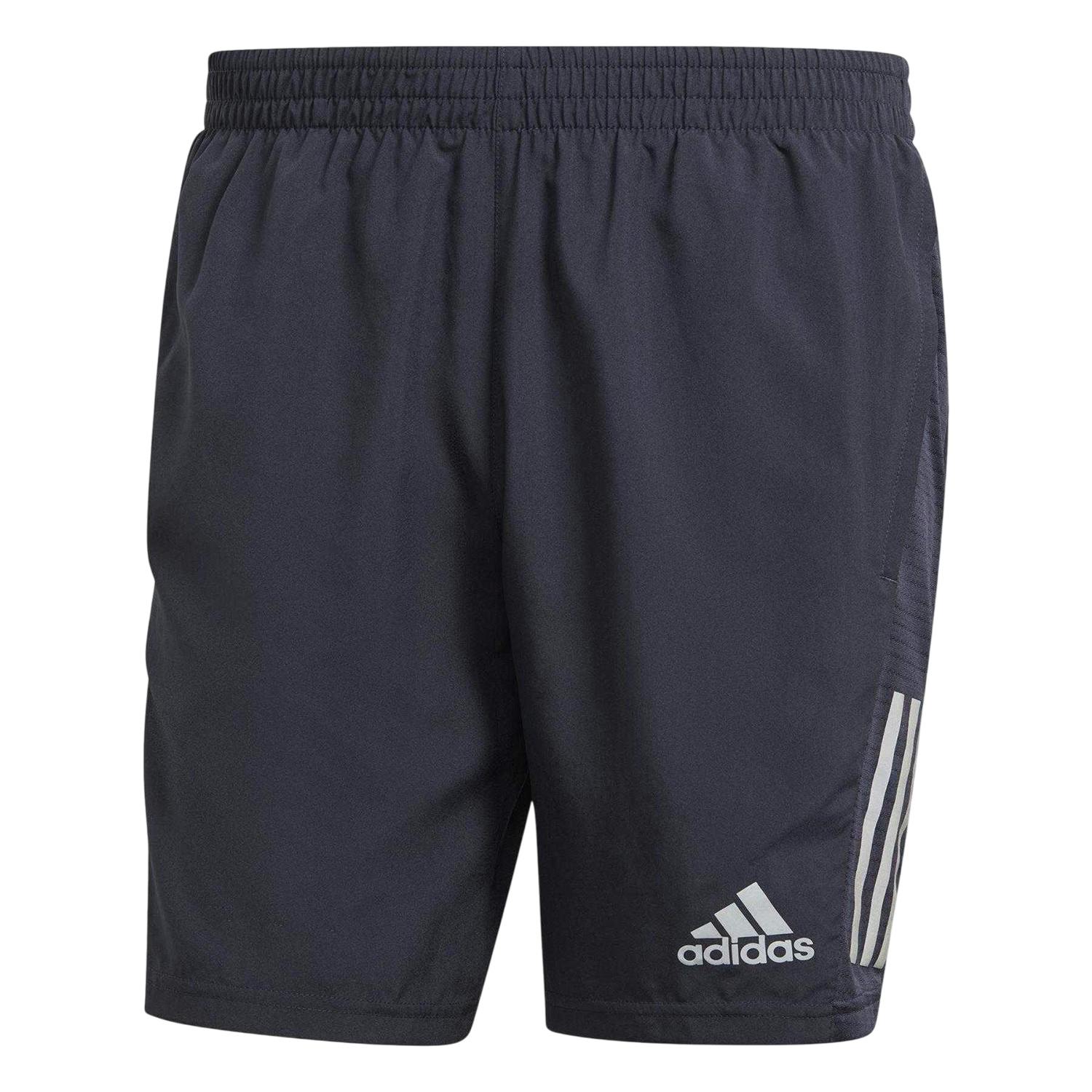 Adidas Men's Silver Lightweight Running Shorts - Legend Ink/Reflective - S - Legend Ink/Reflective - 70% Recycled Polyester/30% Polyester