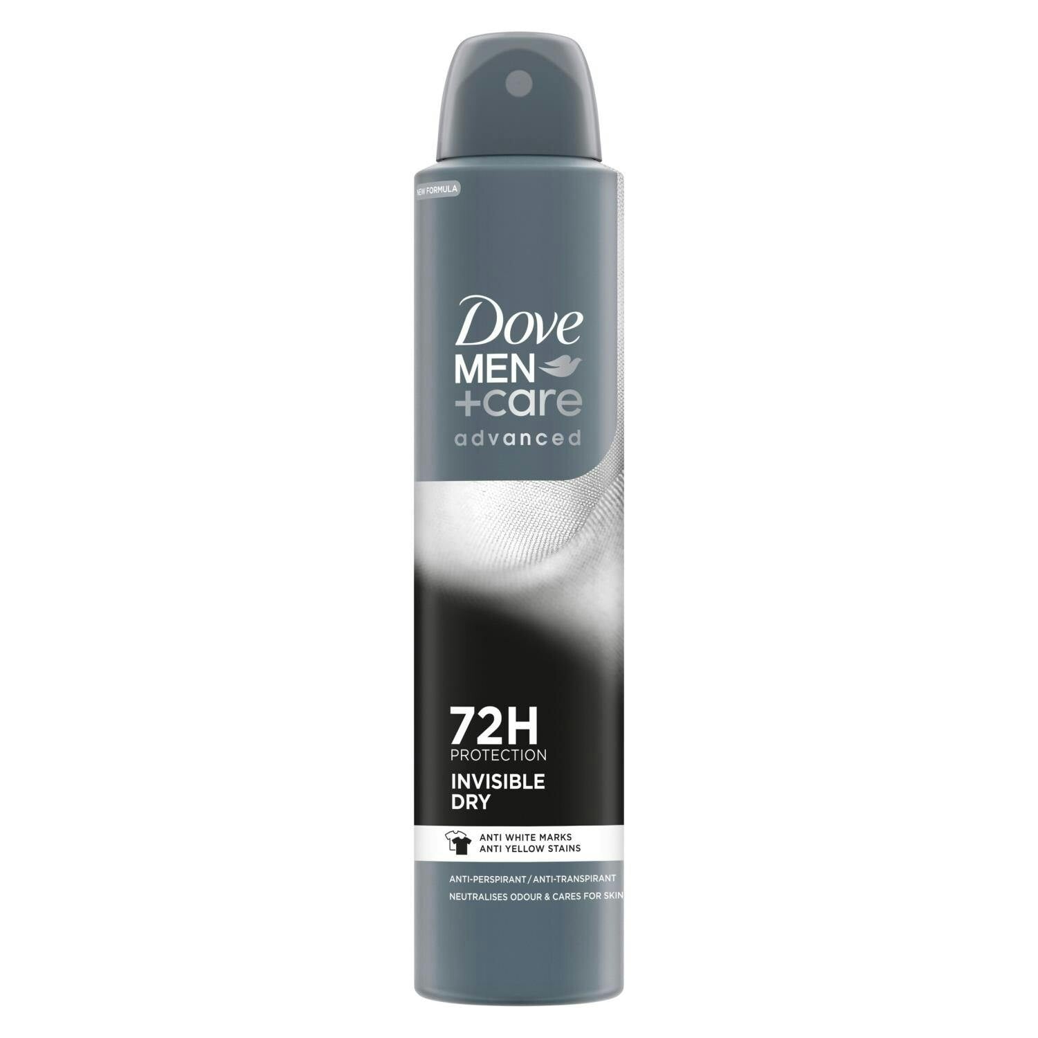 Dove Men's Grey 6X 'Anti-Perspirant' +Care Adv Invisible Dry Deo, 200Ml In - Image 10