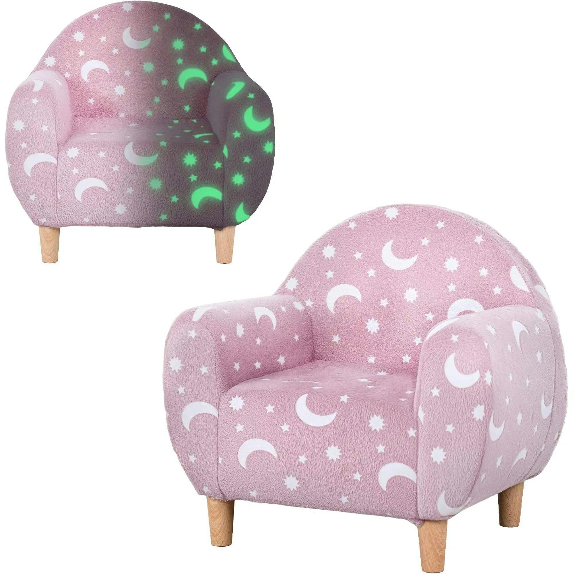 AIYAPLAY Kids Armchair - Pink - Glow in the Dark - Image 4