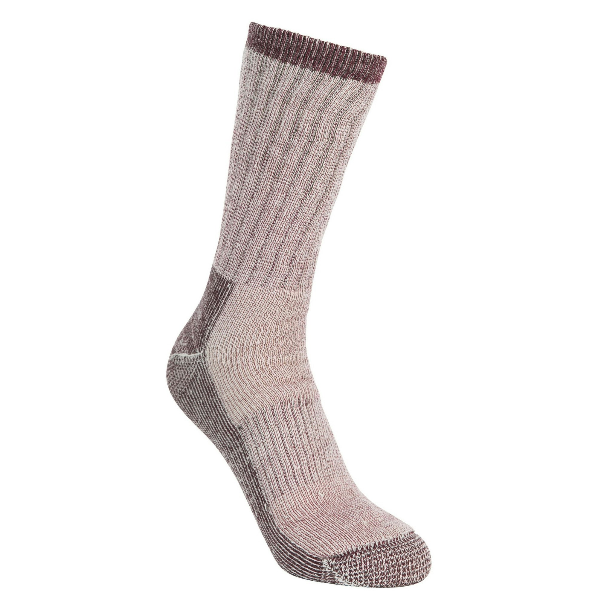 Trespass Women's Springer Hiking Boot Socks (1 Pair) - Fig Marl - Fig Marl Size 3/6 Uk