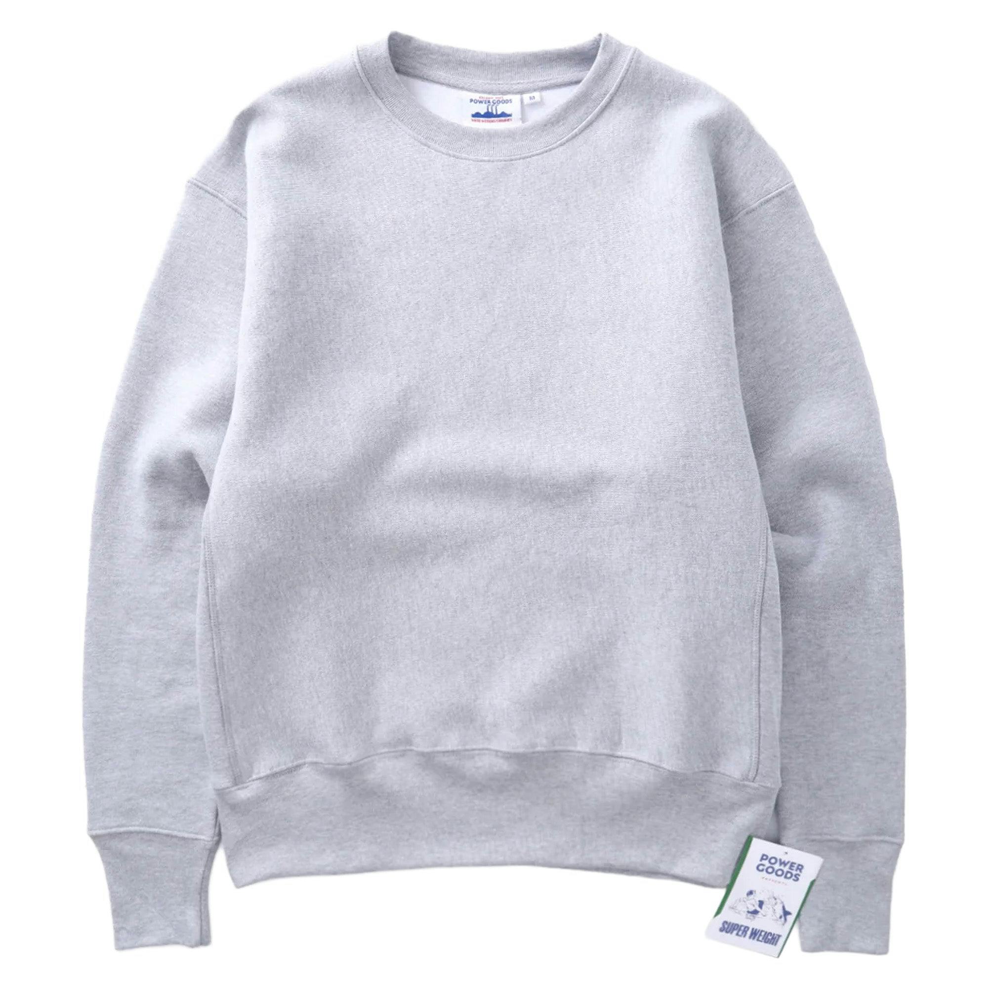 Power Goods Grey Super Weight Crewneck - Heather - Medium
