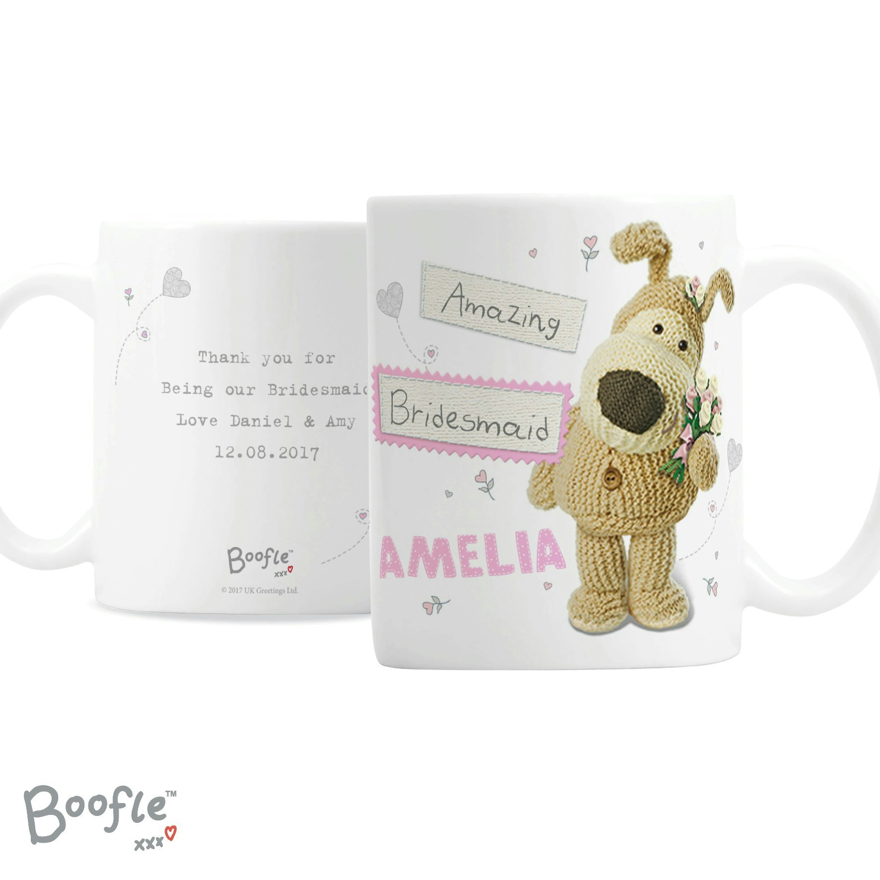 Personalised Memento Company Women's Personalised Boofle Wedding Mug