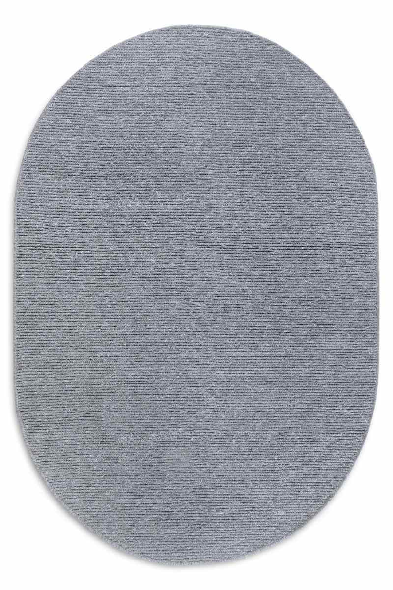 Villeroy & Boch Grey Wool Rug Francois - 160X130 Cm Oval