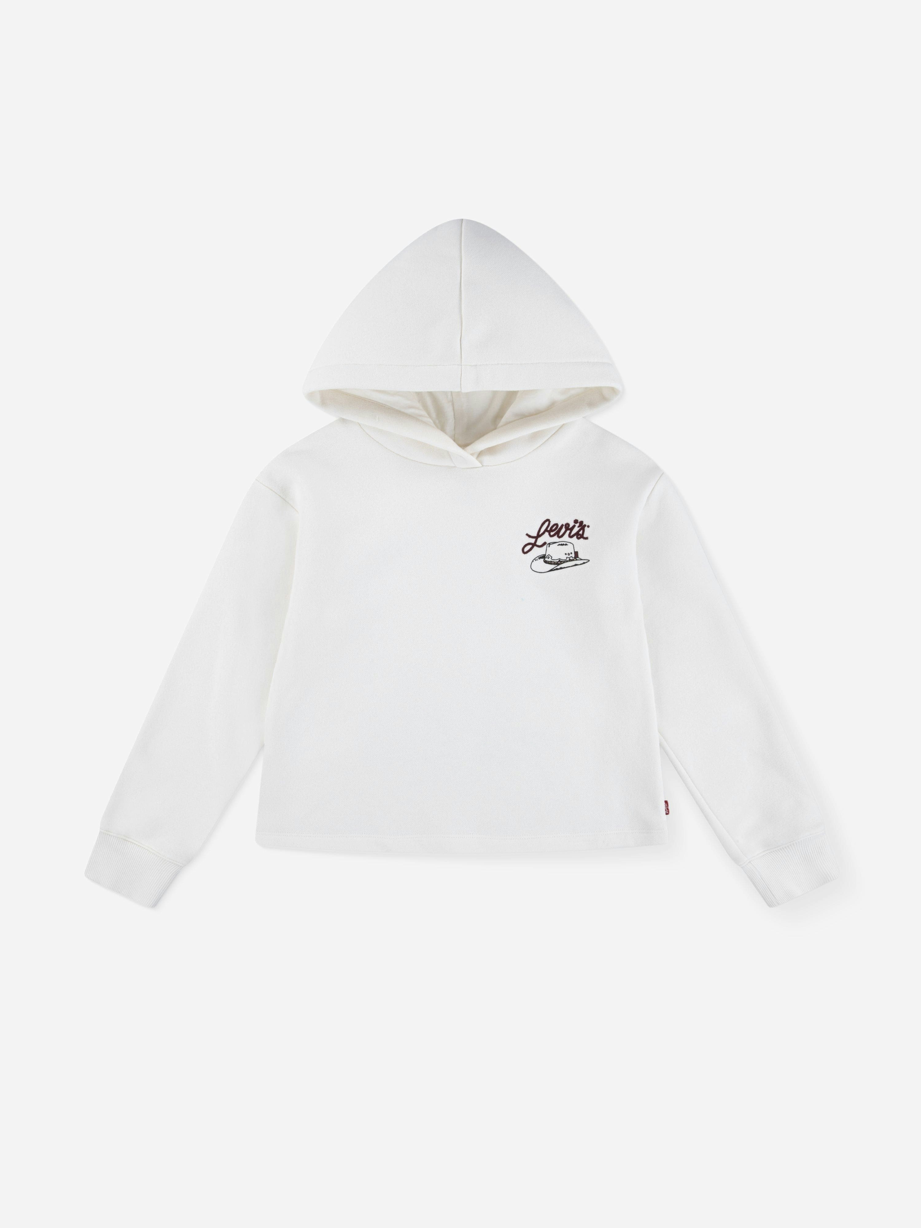 Levi's Kids Wear Girls Ivory Levi's Meet And Greet Western Hoodie In - 10 Yrs