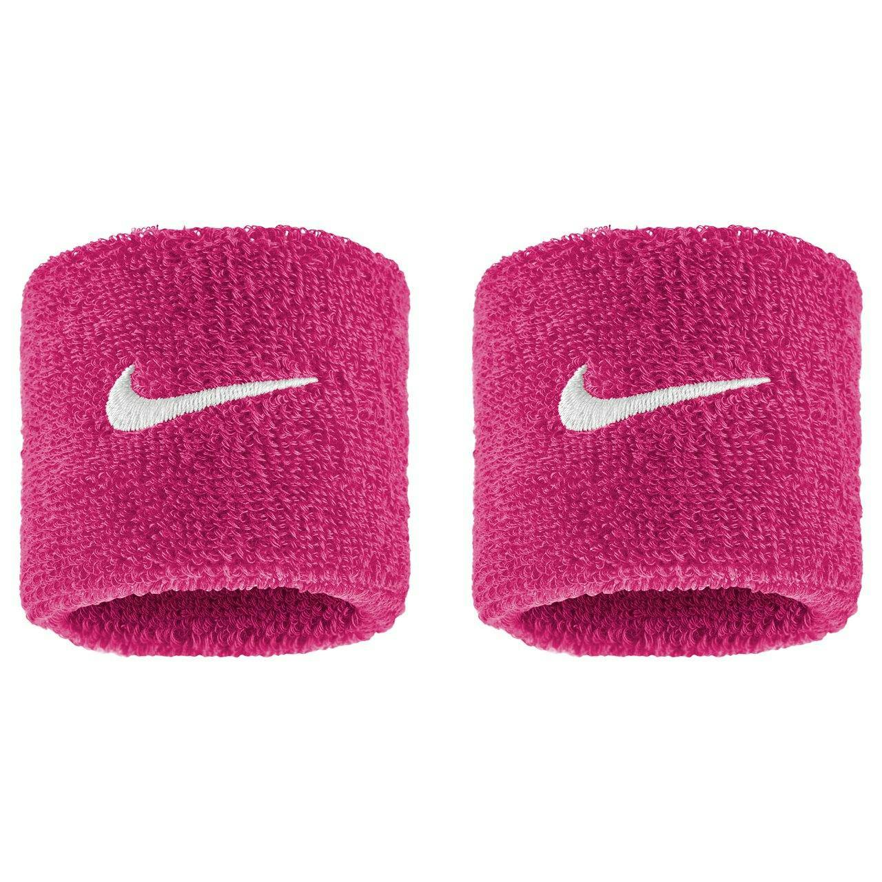 Nike Pink/White Classic Swoosh Wristband - One Size