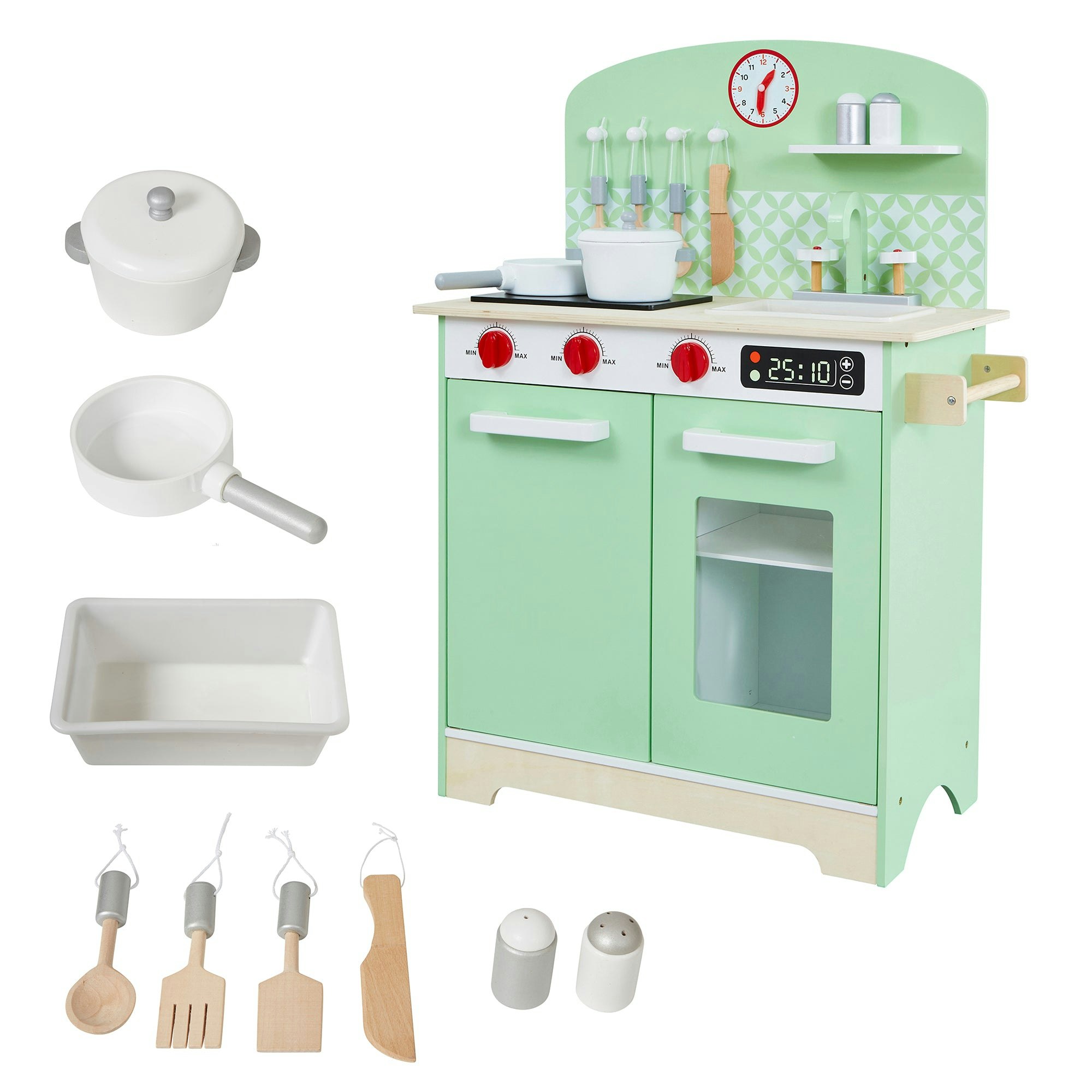 Liberty House Toys Green Kids Retro Play Kitchen