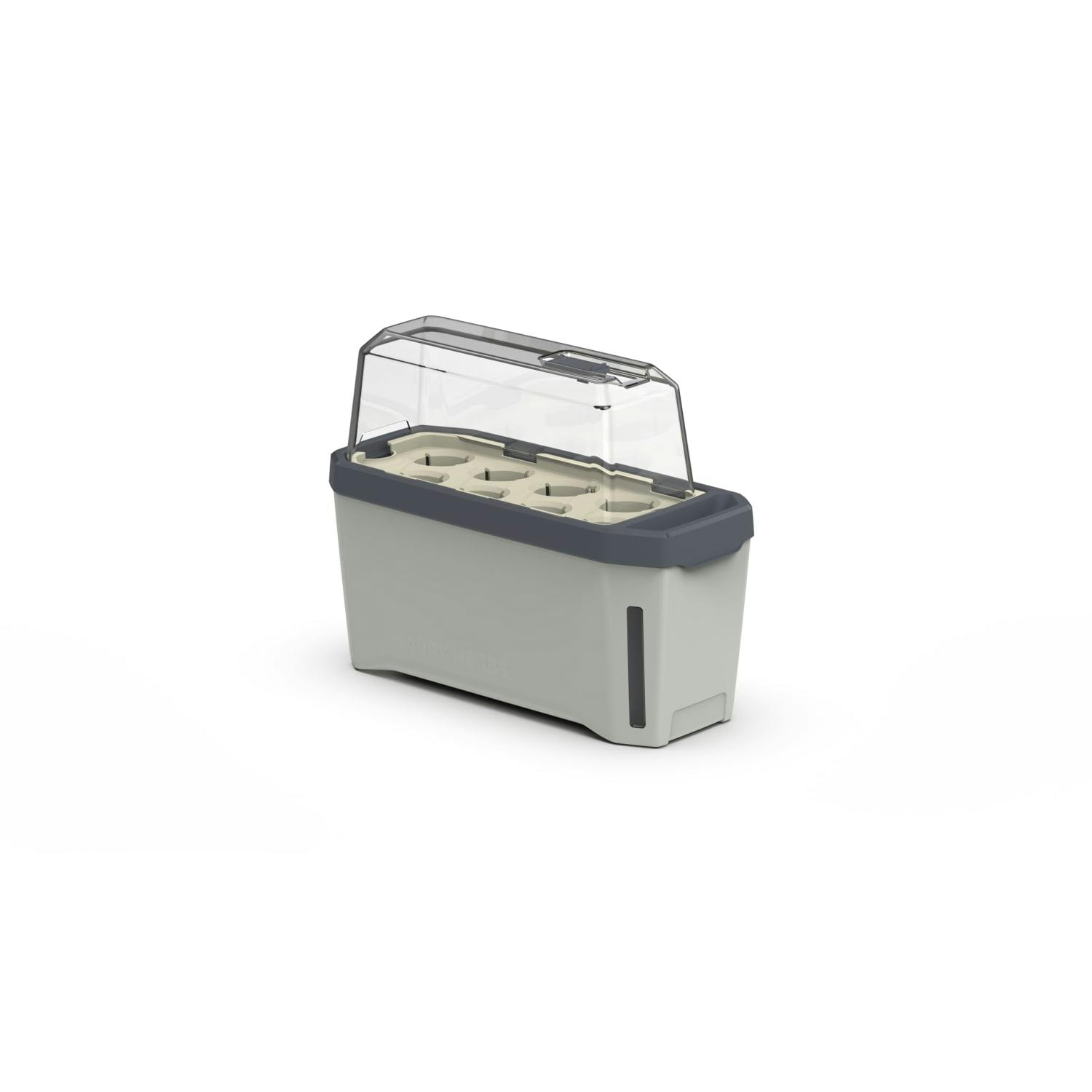 B&Q - Harry Herbs 4-In-1 Planter Pot For HerbsGreyRemovable LidSelf-Watering0.5L Water Reservoir5L Soil Capacity - Image 2